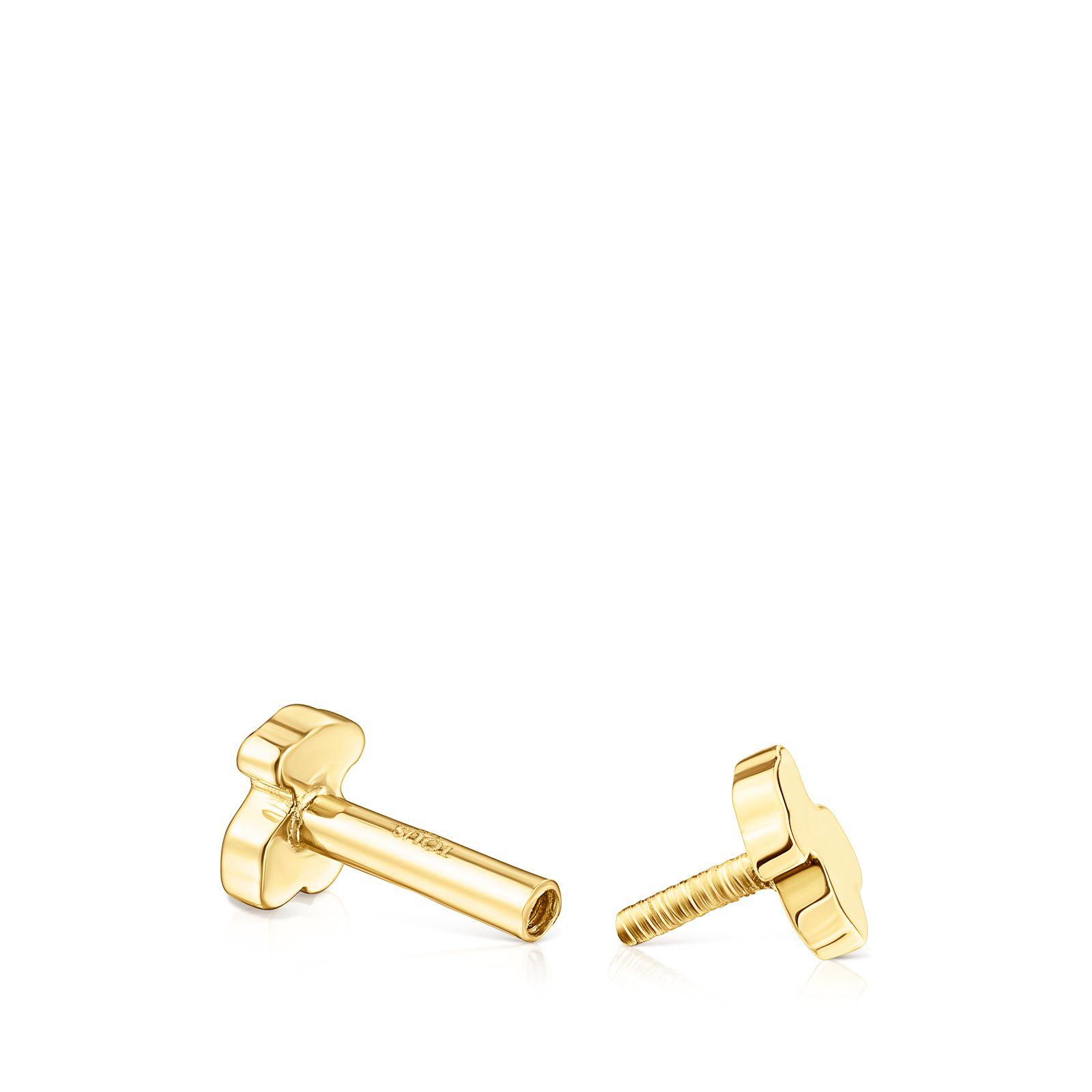 Piercing de oreja oso de oro Tous Basics-4