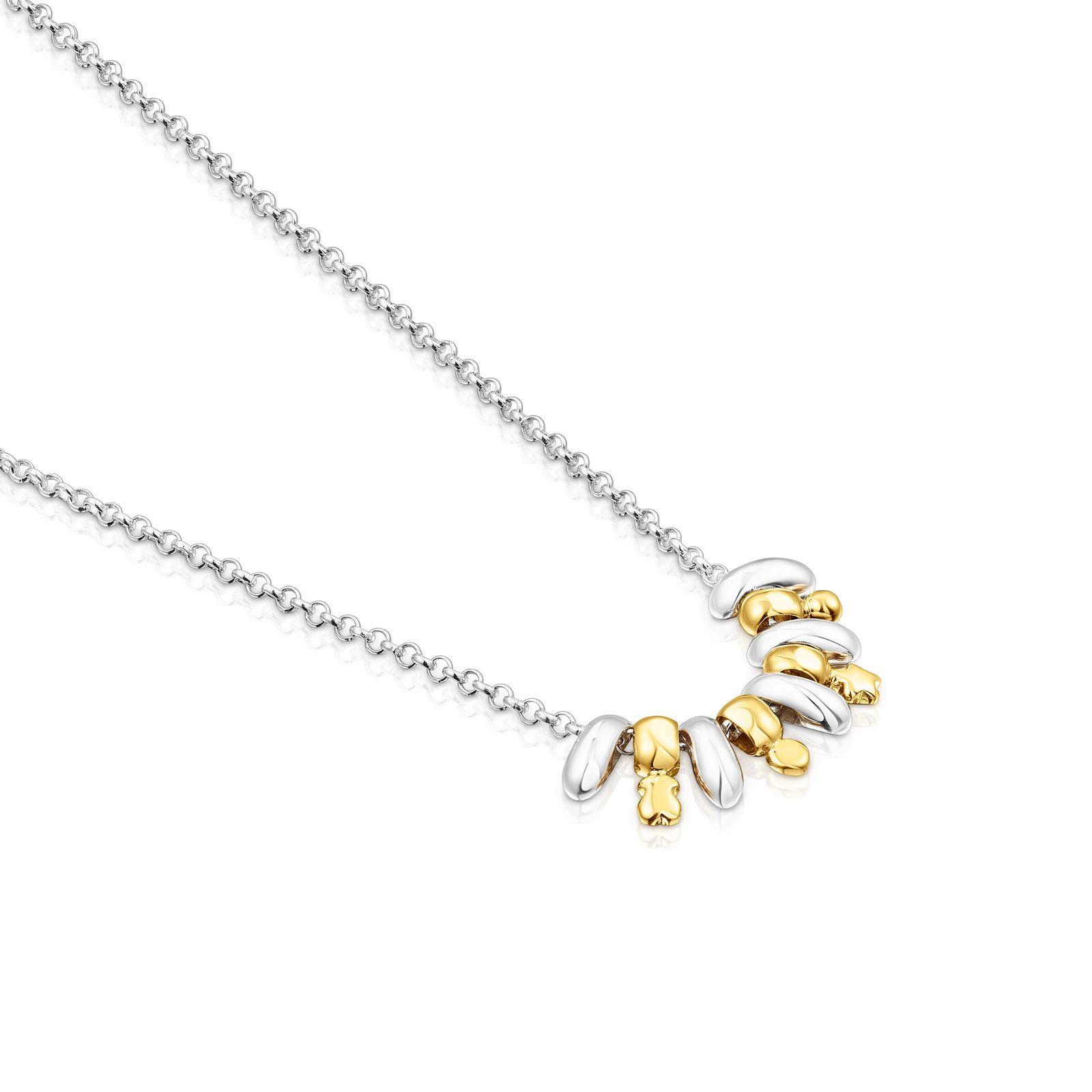Collar de plata y  vermeil con motivos Virtual Garden Tous-0