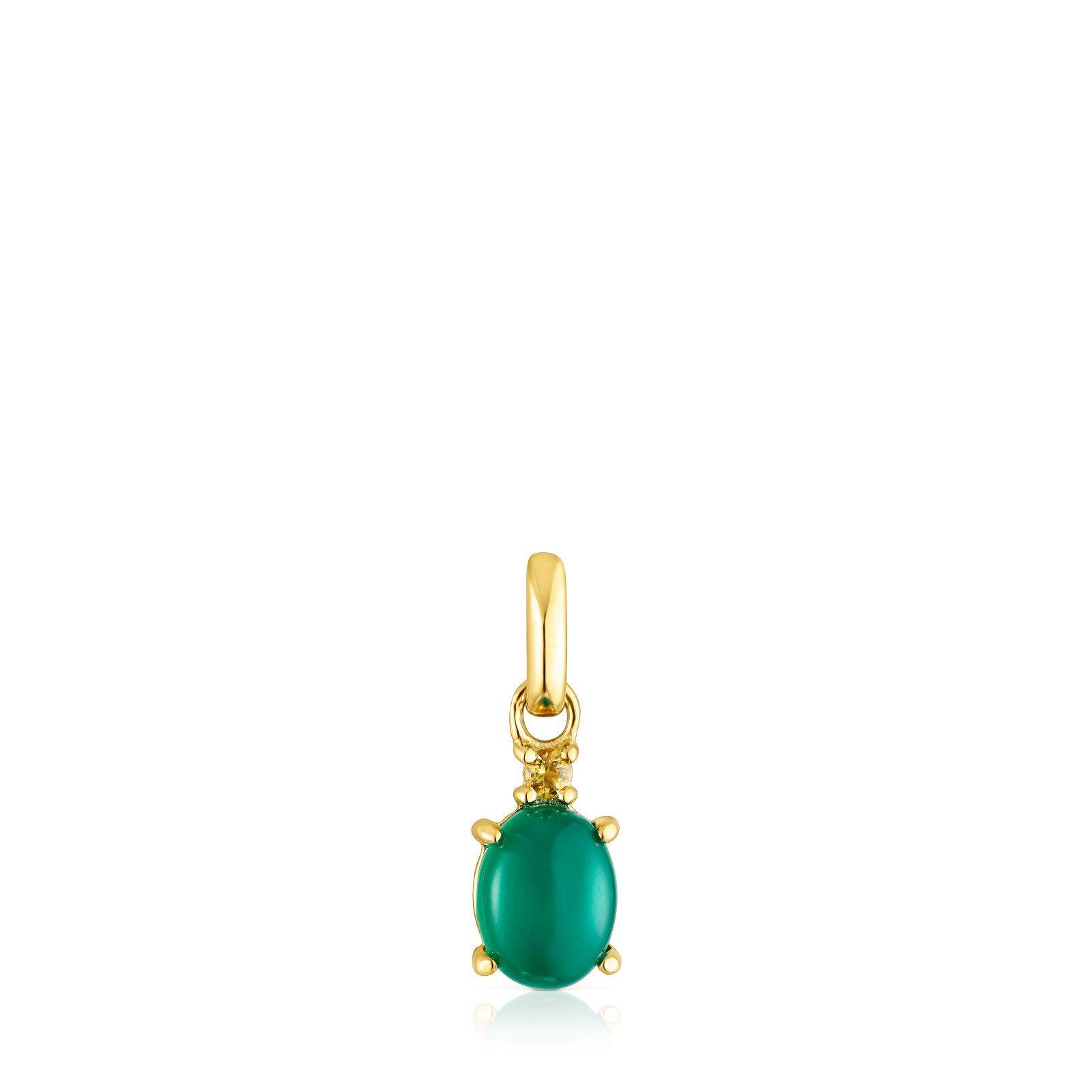 Colgante de plata vermeil y calcedonia Virtual Garden Tous-0