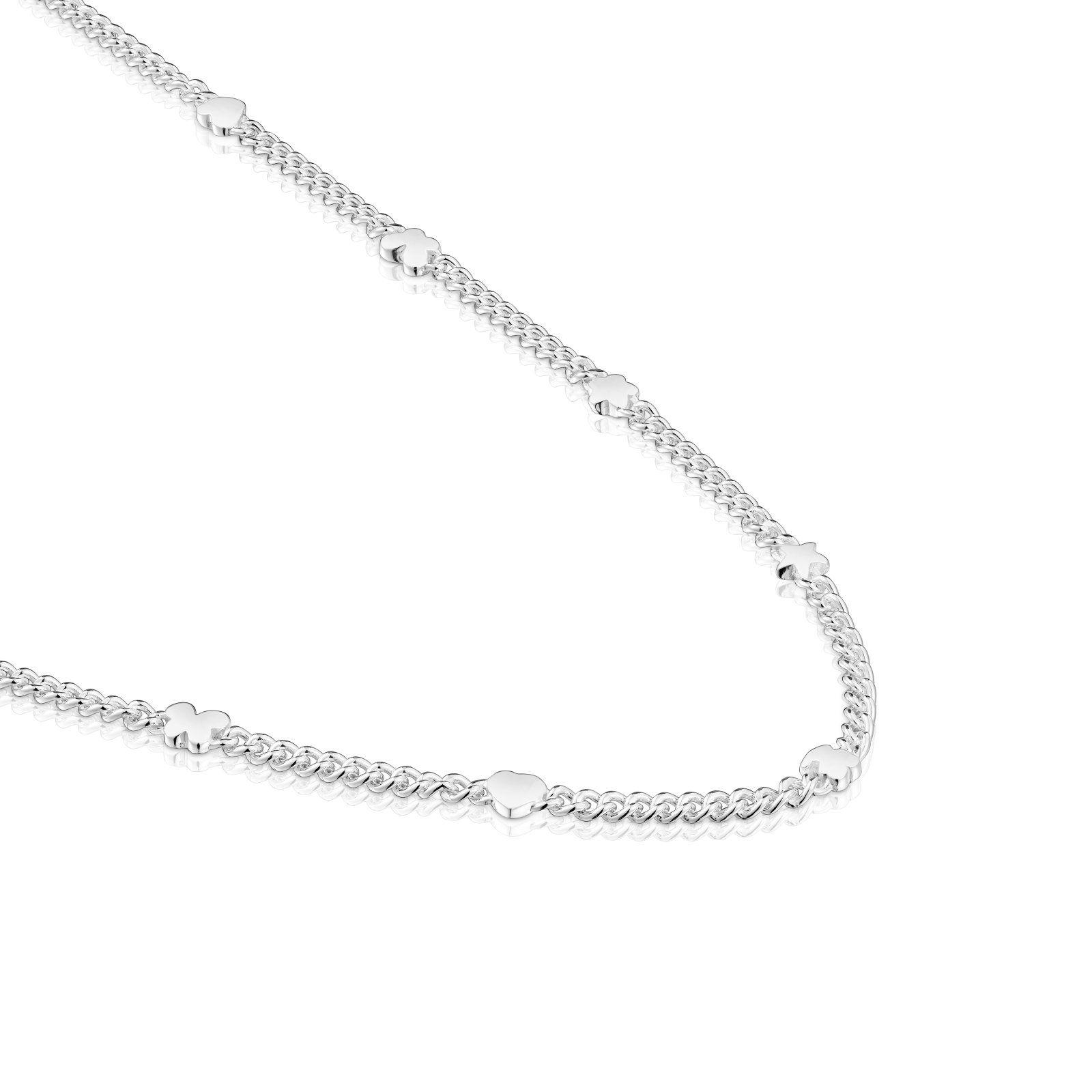 Collar corto con motivos de plata Bold Motif-2