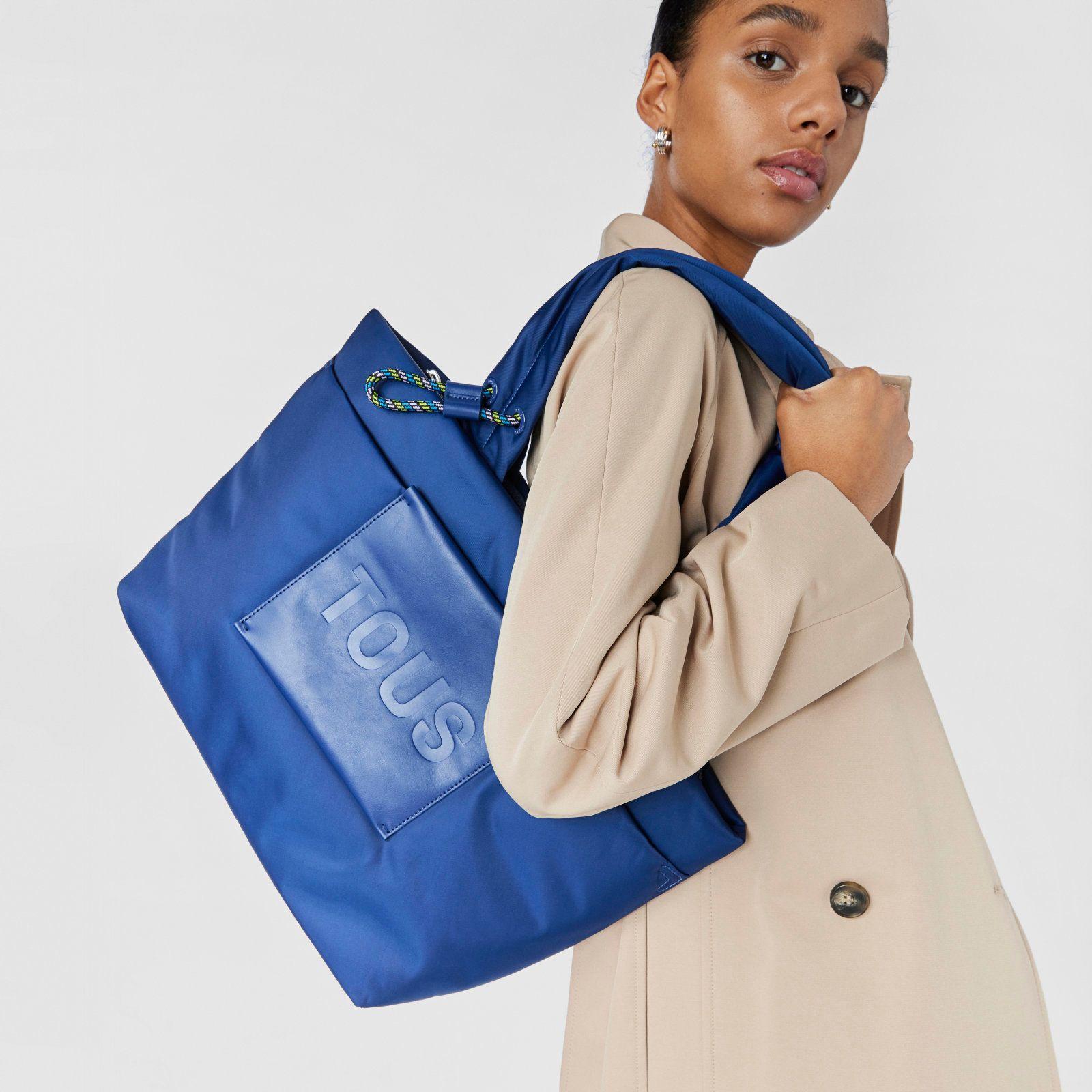 Bolso Capazo grande azul marino Marina Tous-2