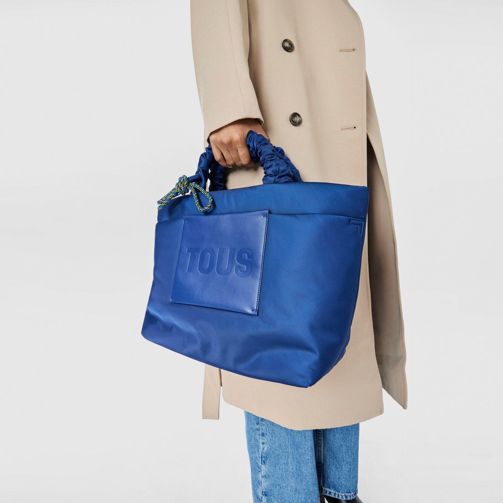 Bolso Capazo grande azul marino Marina Tous-4