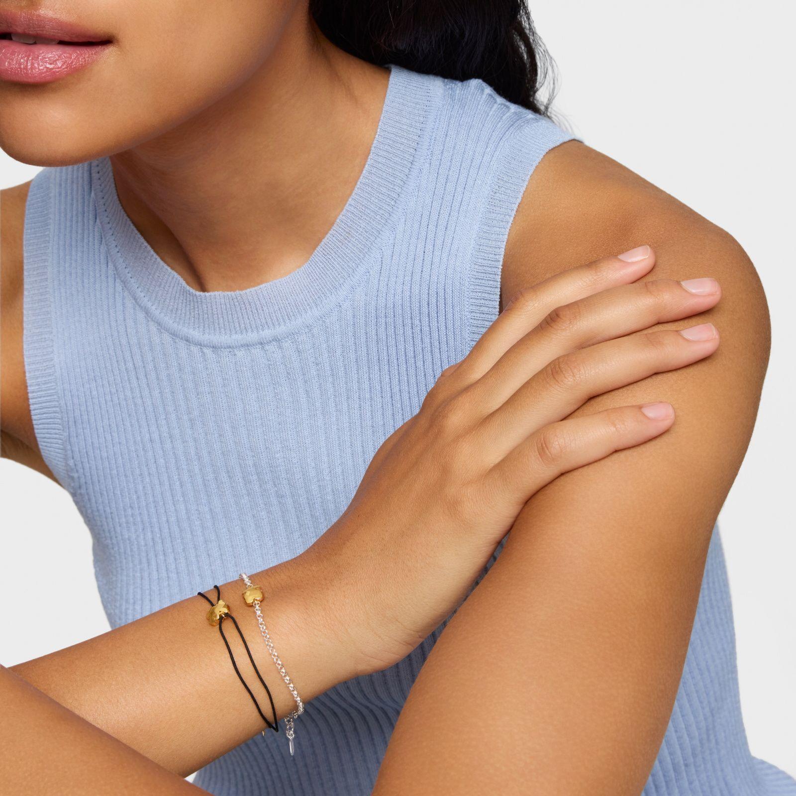 Pulsera cadena oso bicolor Icon Metal-4