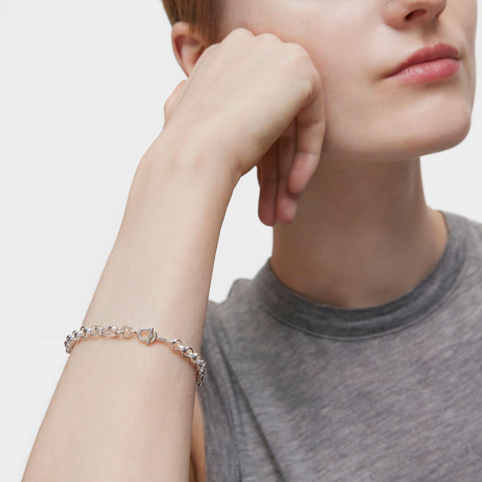 Pulsera cadena de plata 17,5 cm TOUS MANIFESTO-3