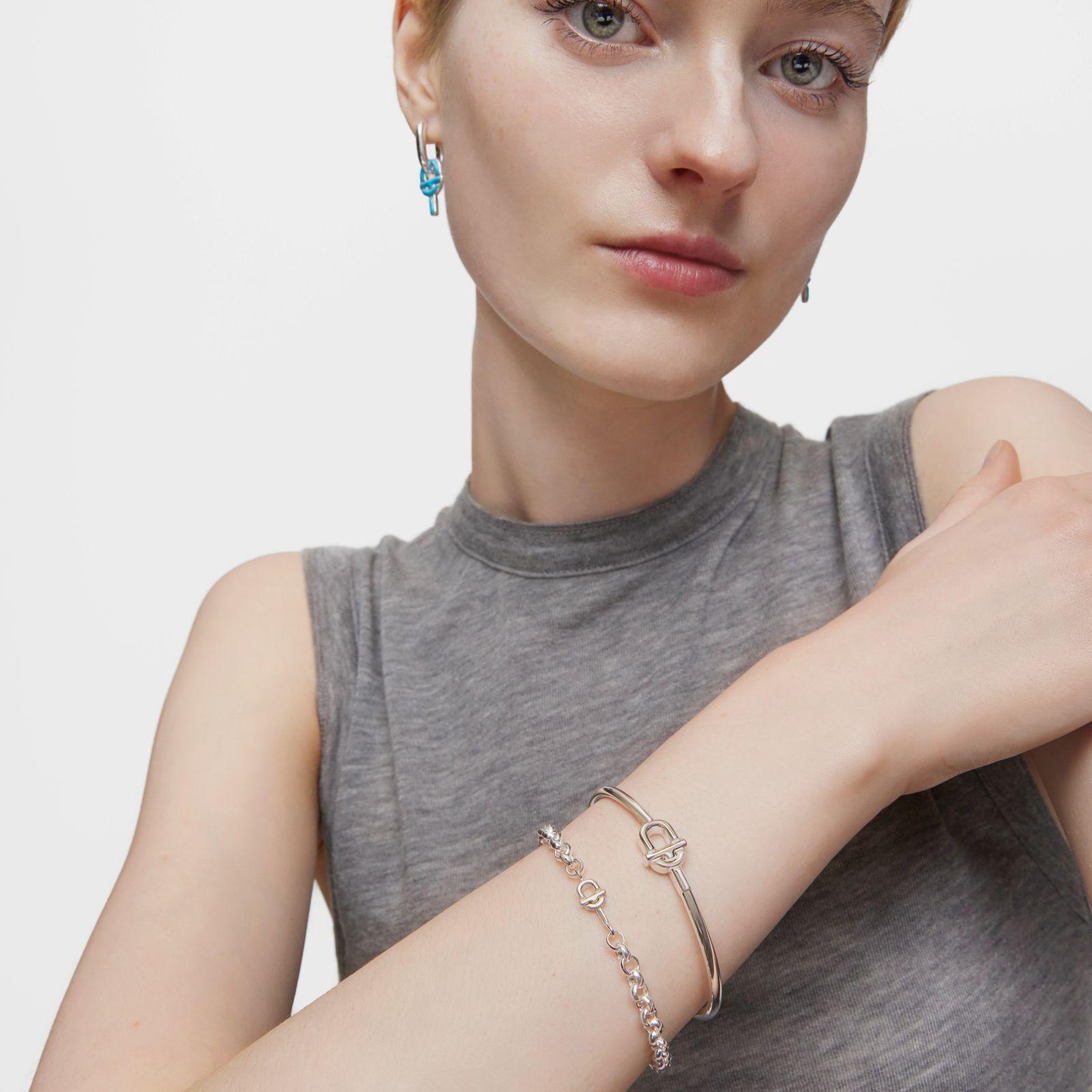 Pulsera cadena de plata 17,5 cm TOUS MANIFESTO-5