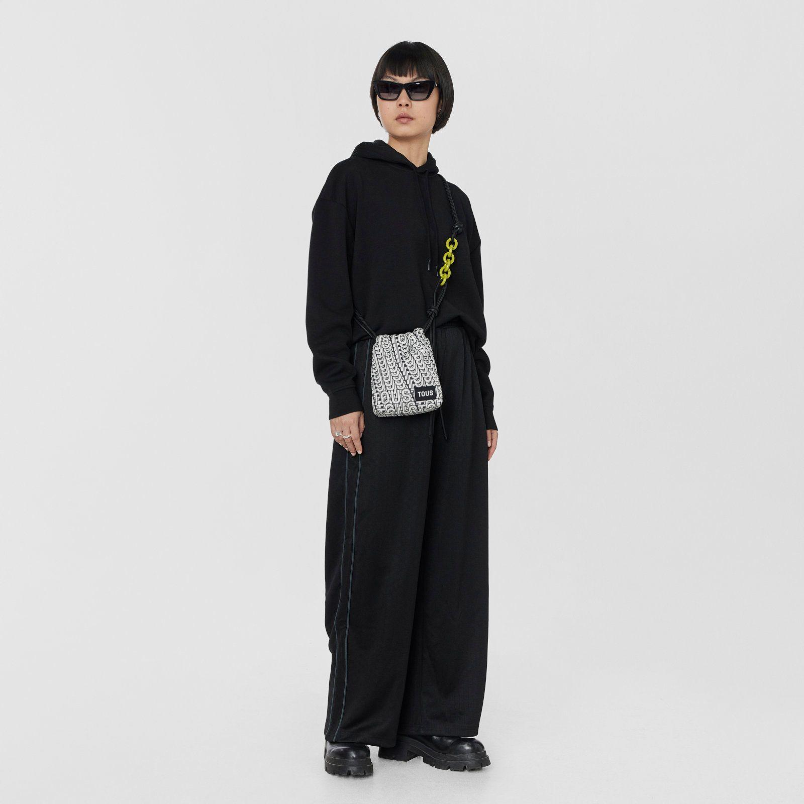 Mini bolso blanco y negro TOUS Cloud Soft-3