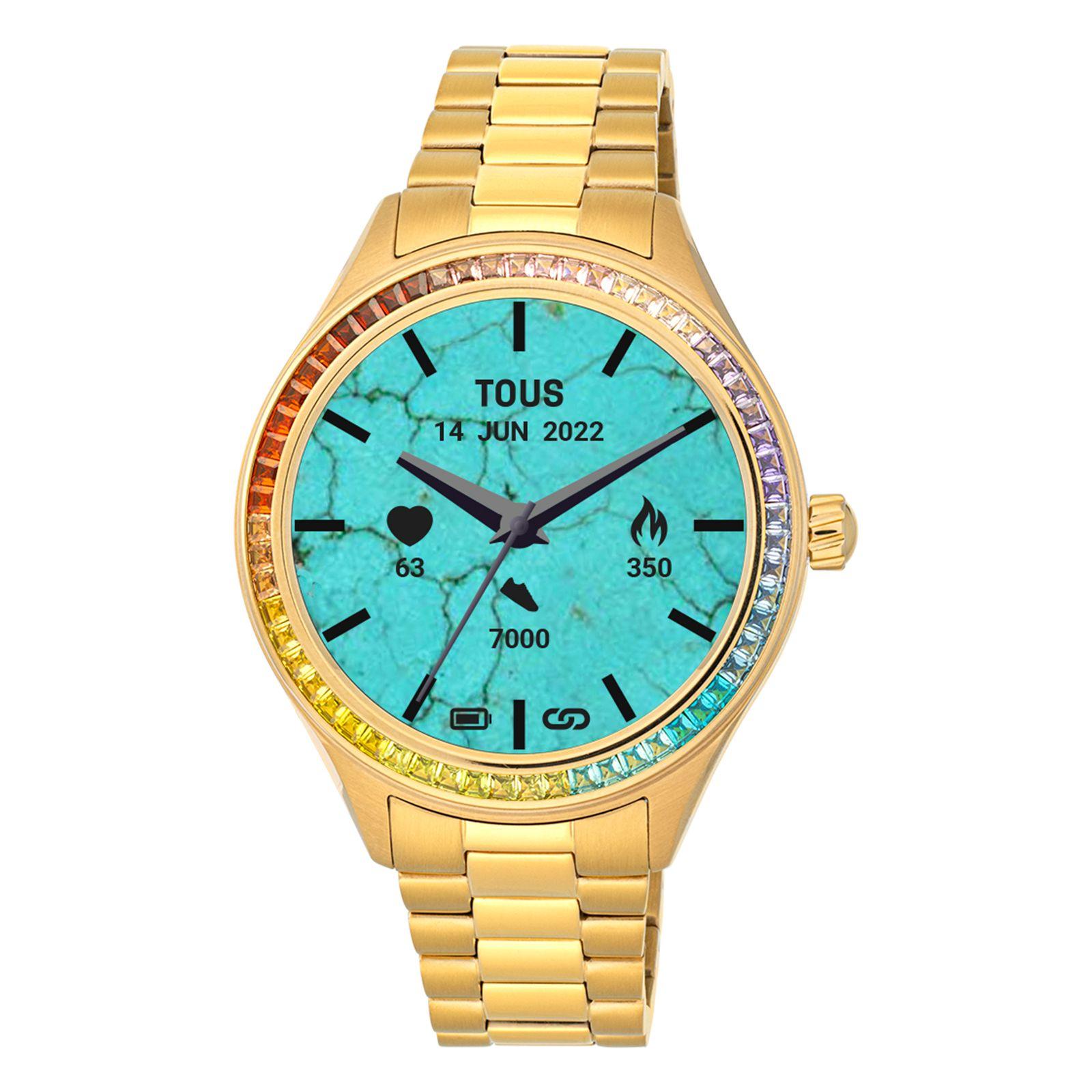 Reloj Smartwatch de acero IP rainbow T-Shine Connect Tous-0