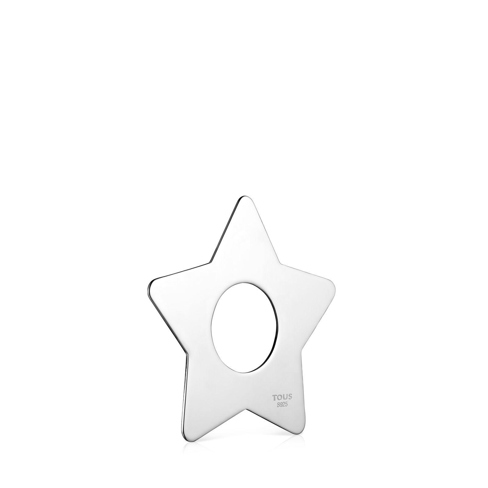 Colgante grande Hold Metal estrella de Plata Plateado Tous-2