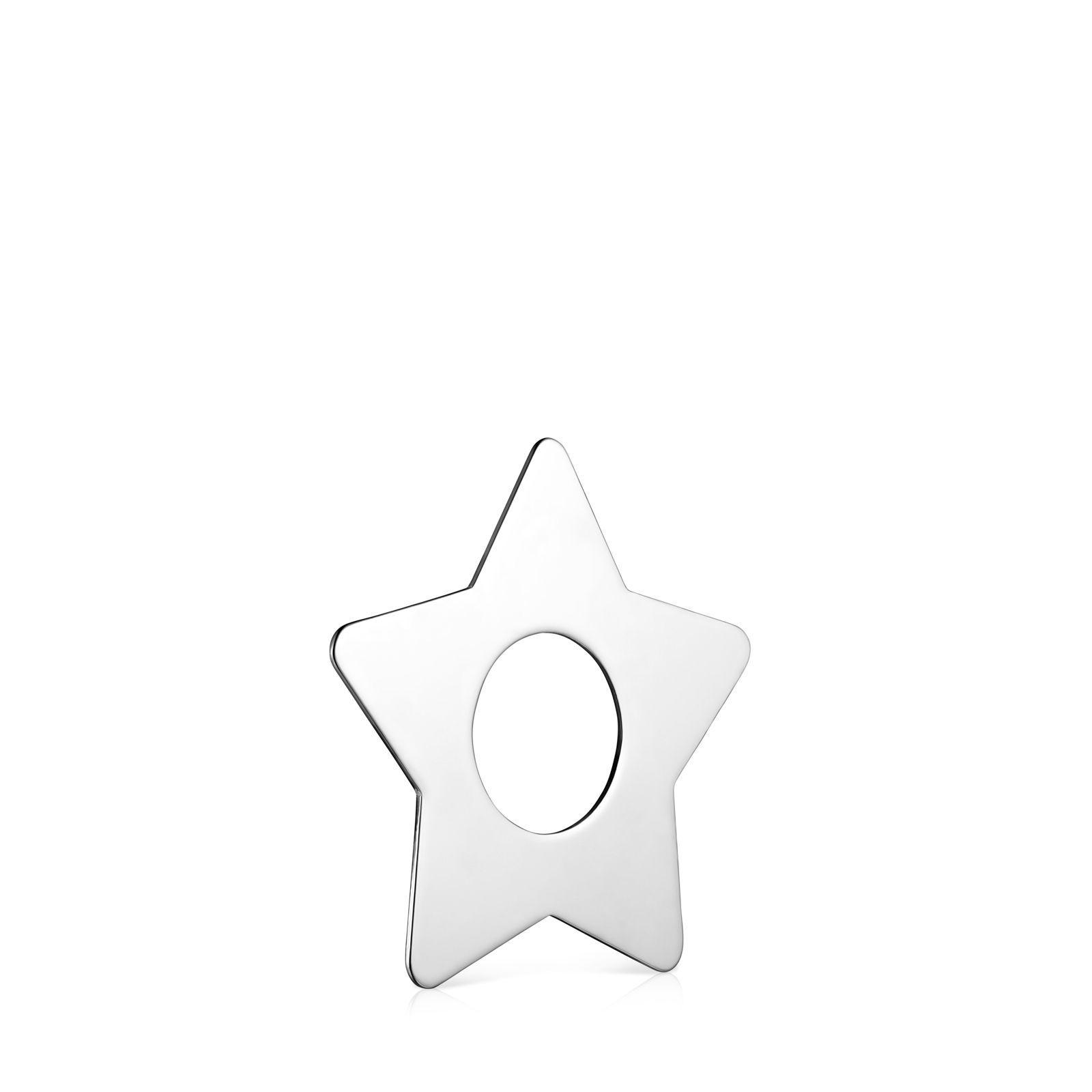 Colgante grande Hold Metal estrella de Plata Plateado Tous-1