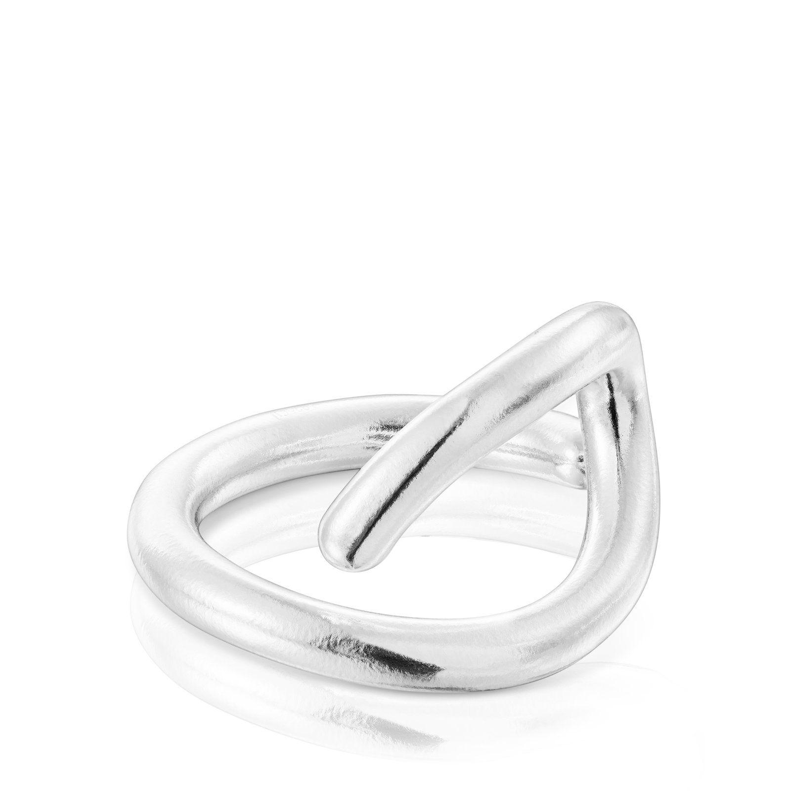 Anillo abierto de plata Bent Tous-1