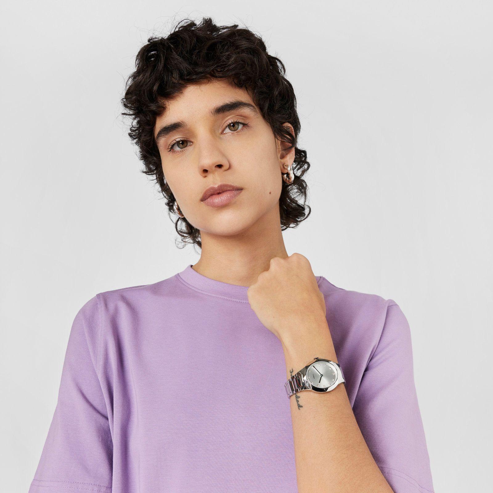 Reloj analógico con brazalete de acero Karat Oval-3