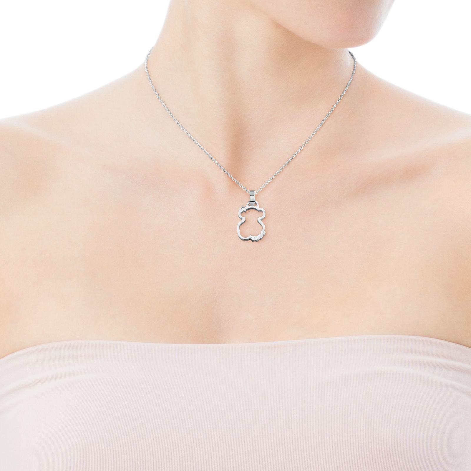 Collar Tous Silueta de Plata-3
