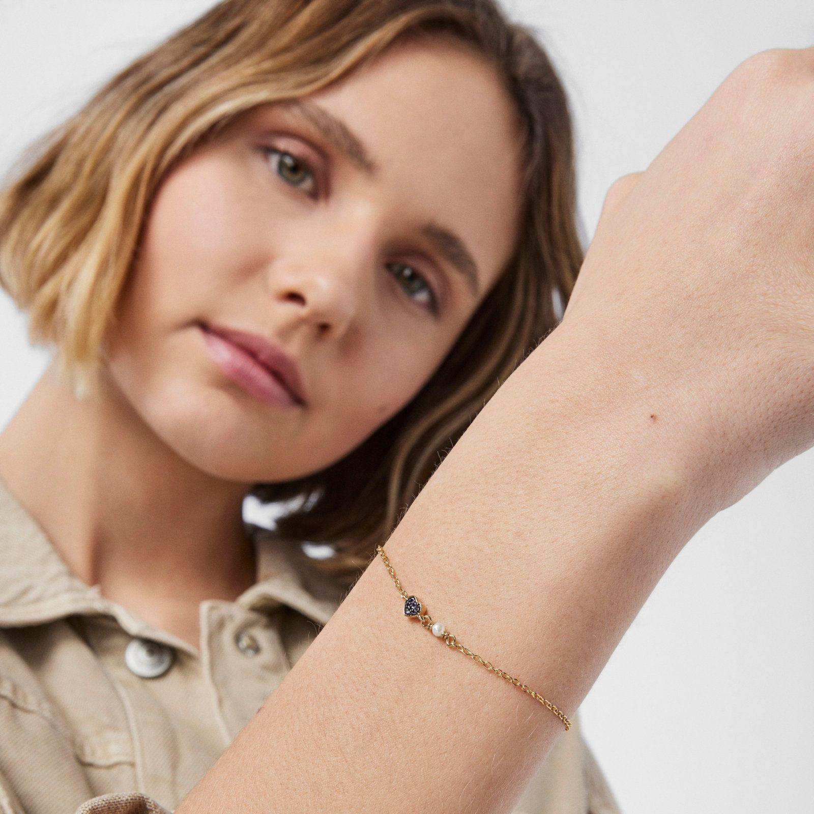 Pulsera de plata vermeil con corazón New Motif Tous-4