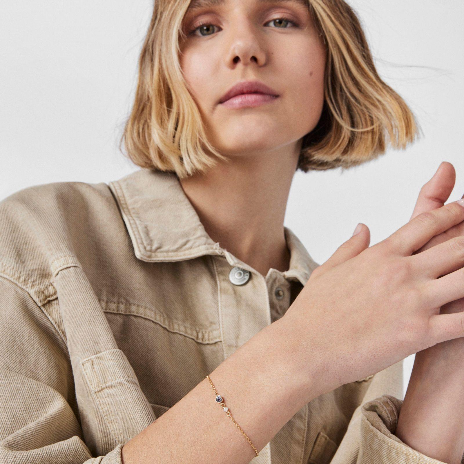 Pulsera de plata vermeil con corazón New Motif Tous-6