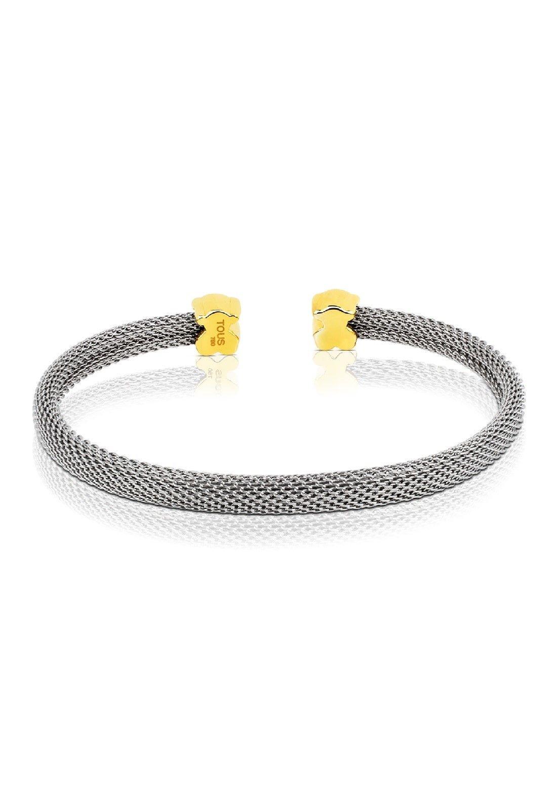 Esclava Tous Mesh de Oro y Acero-2
