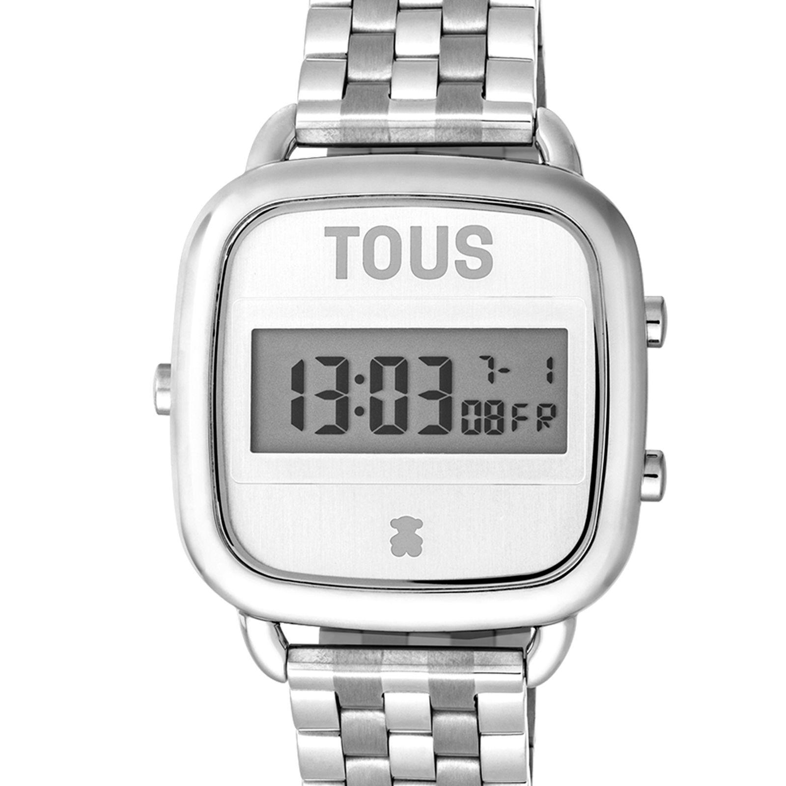 Reloj digital con brazalete de acero D-Logo Tous-2