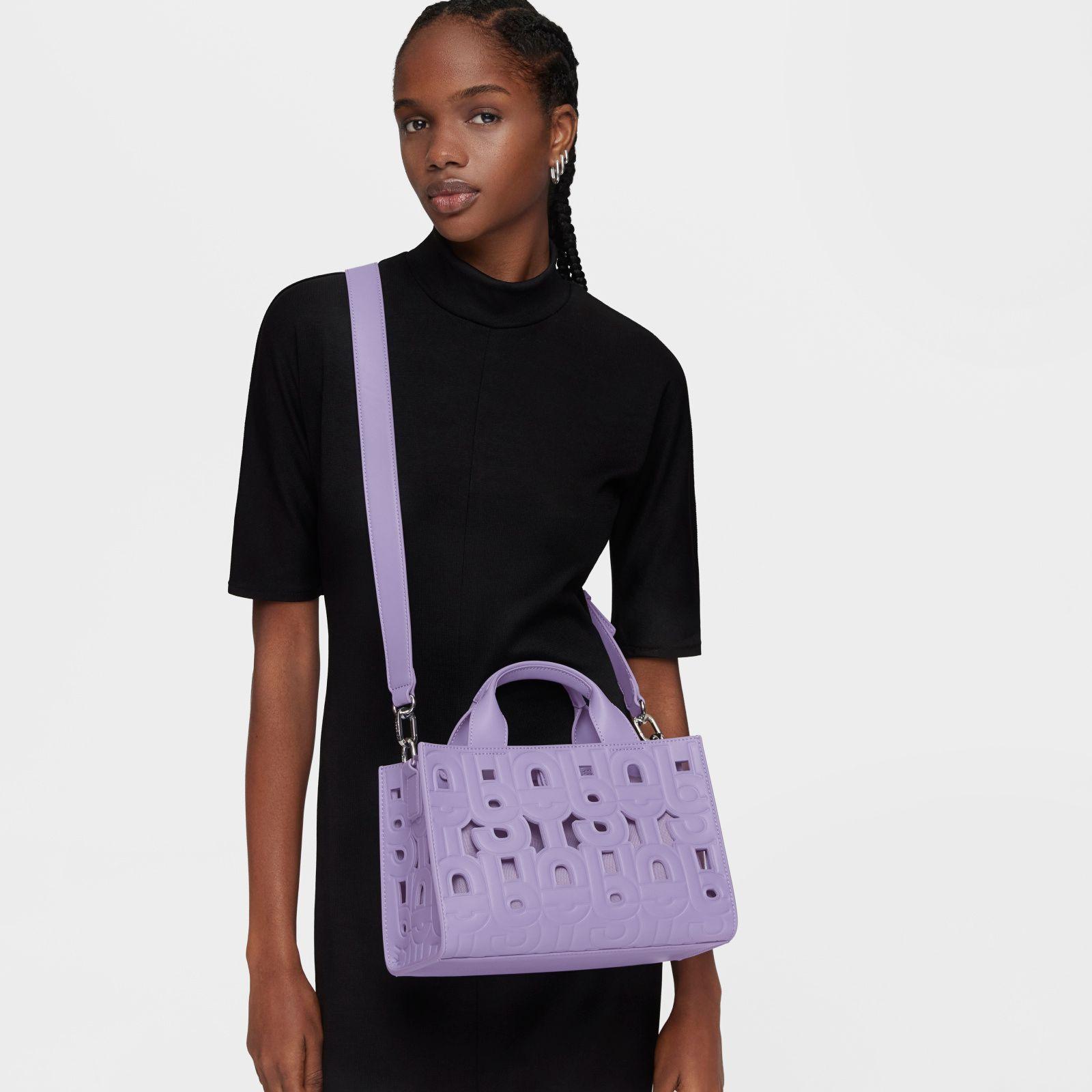 Shopper mediano Amaya lila oscuro TOUS MANIFESTO CUT-3