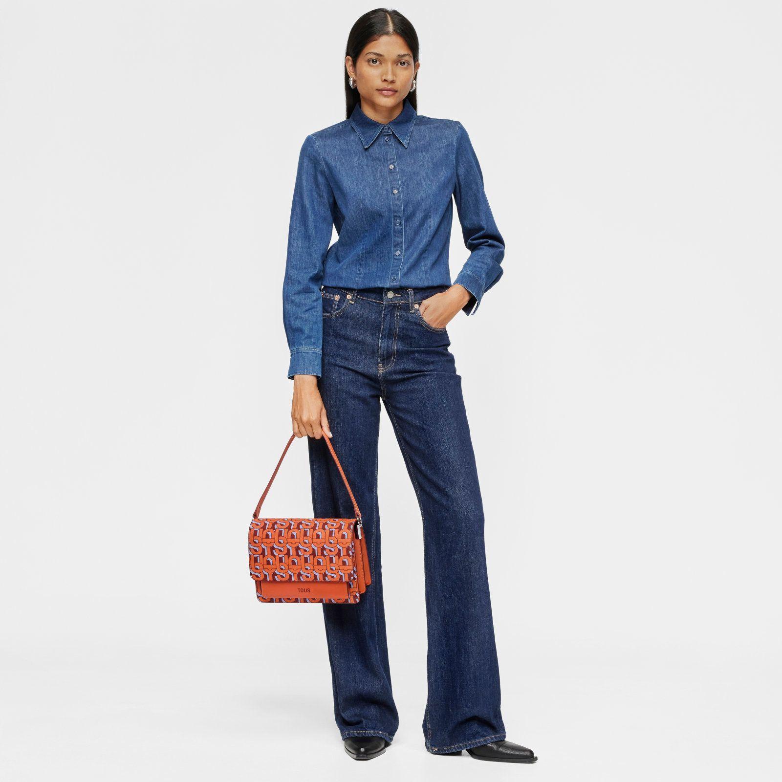 Bandolera mediana Audree taronja TOUS MANIFESTO-3