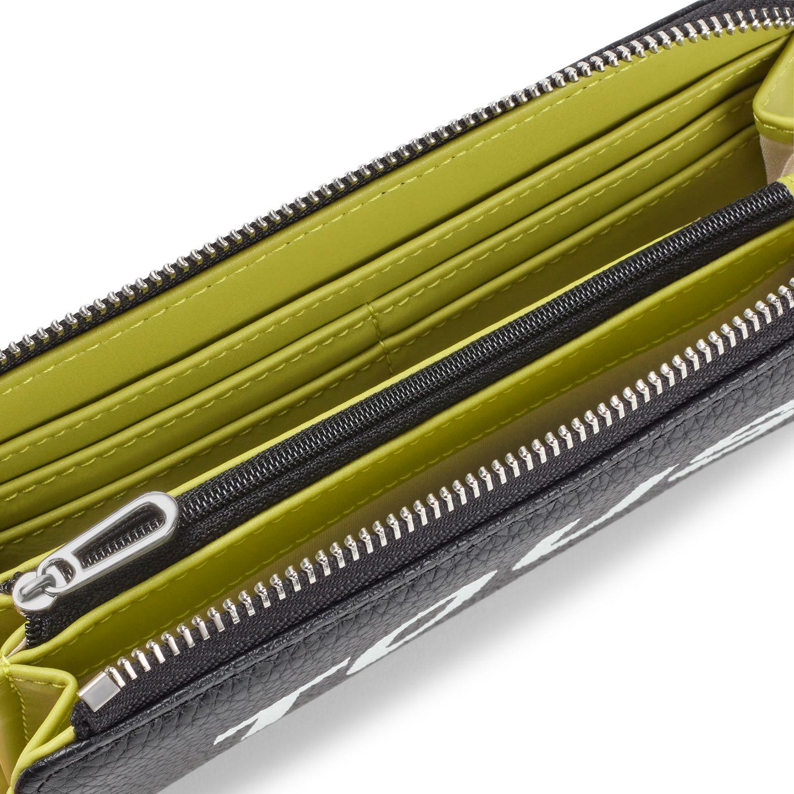 Billetera de piel negra Logo TOUS Lynn-2