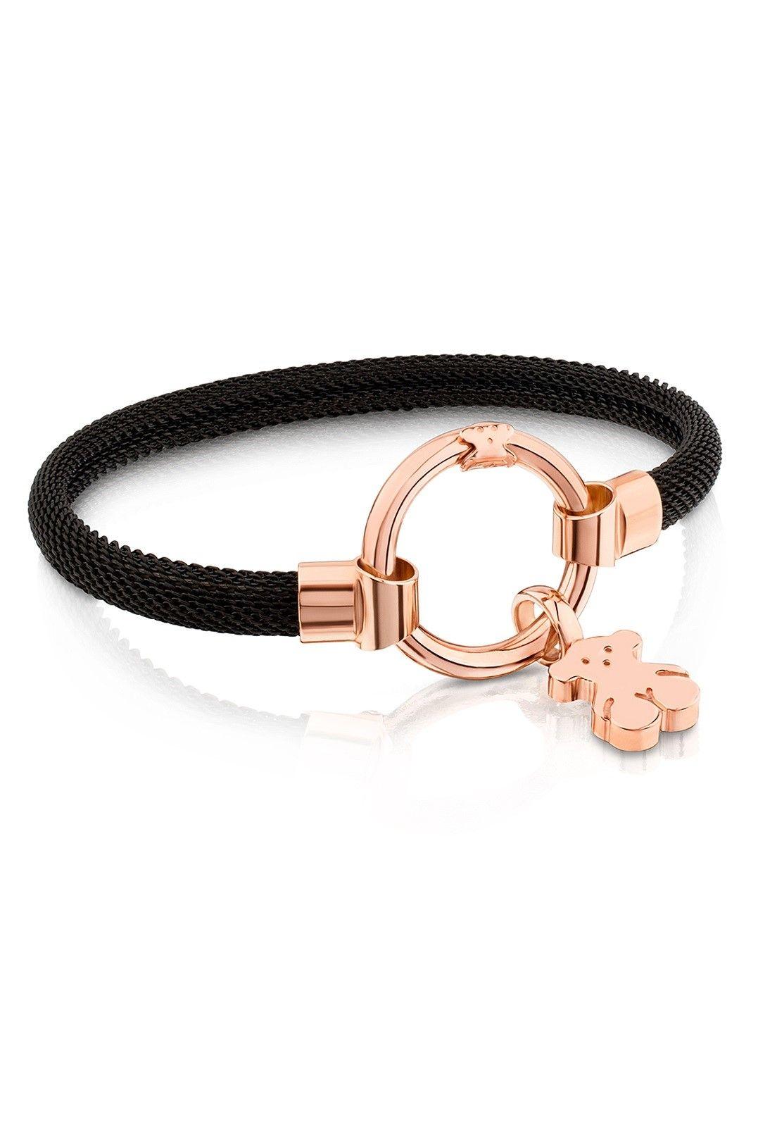 Pulsera Tous mediana Hold de Plata Vermeil rosa-0