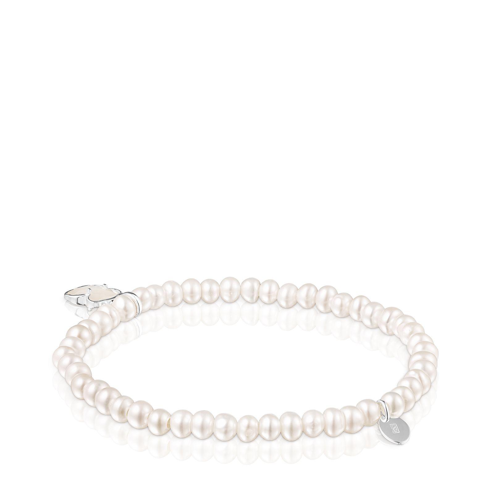 Pulsera de plata y perlas Icon Color Tous-2