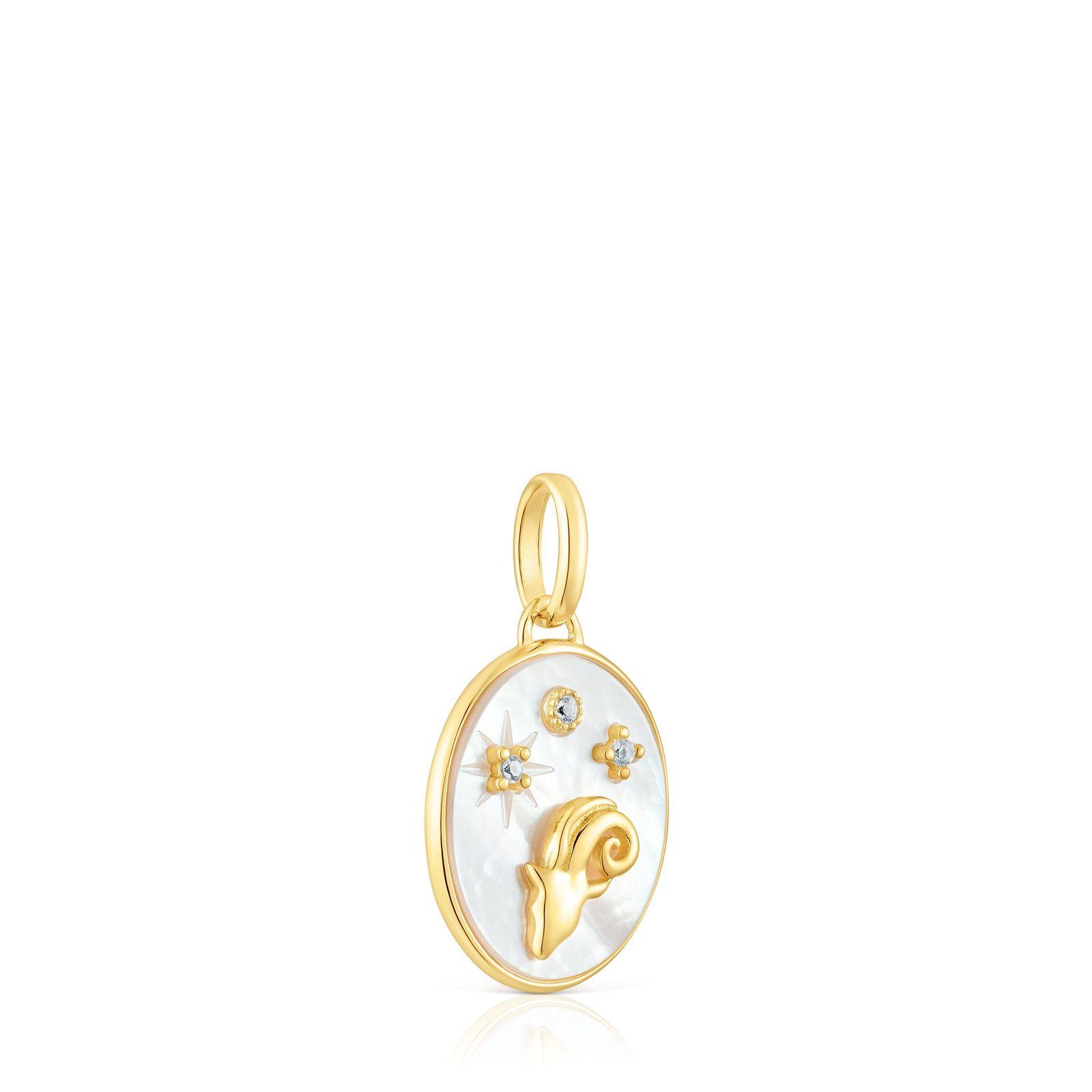 Colgante Aries de vermeil con nácar TOUS Horoscope-1