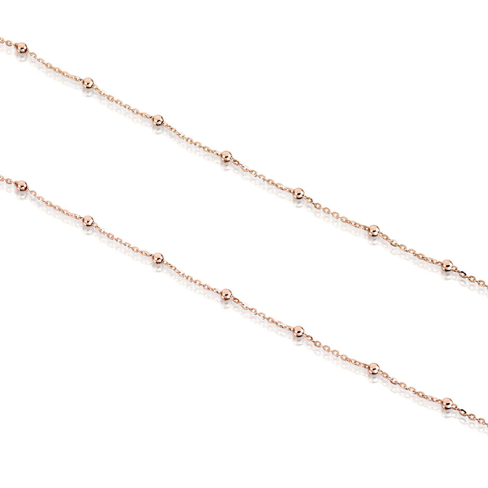 Gargantilla con baño de oro rosa 18 kt sobre plata Chain-2