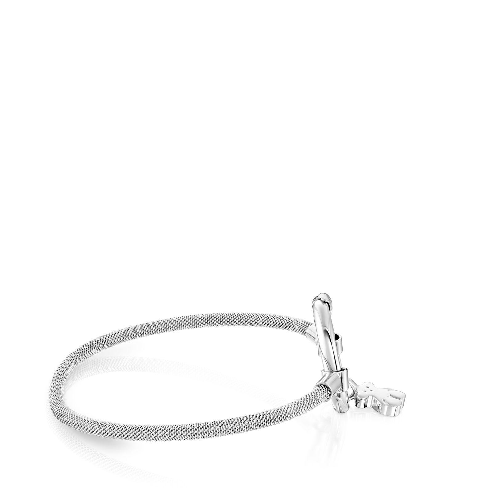 Pulsera Tous Hold de Plata y Acero-1