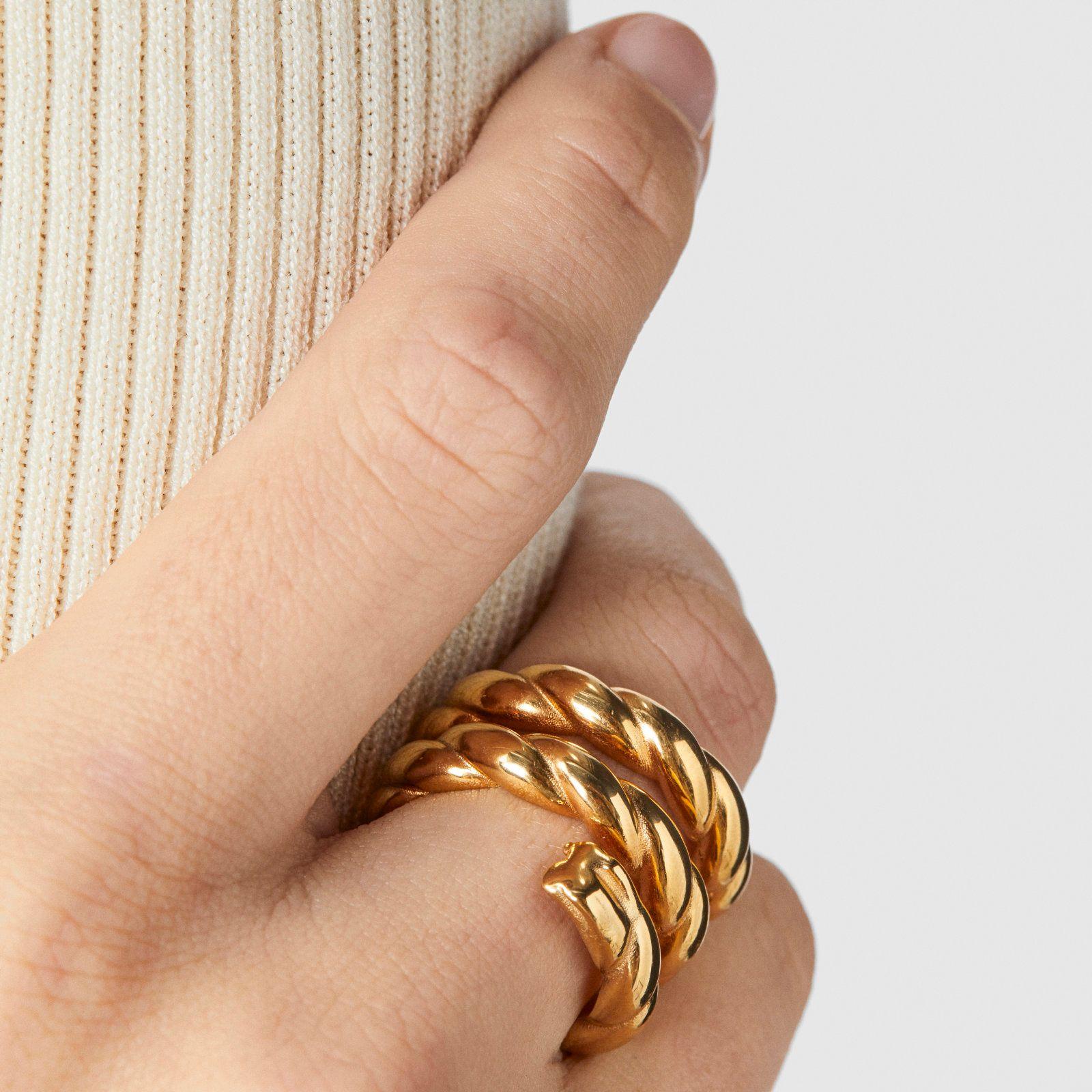 Anillo triple trenzado Twisted-6