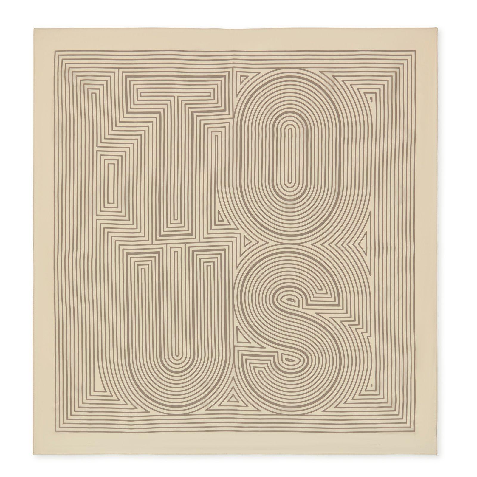 Pañuelo cuadrado beige TOUS Maze-0