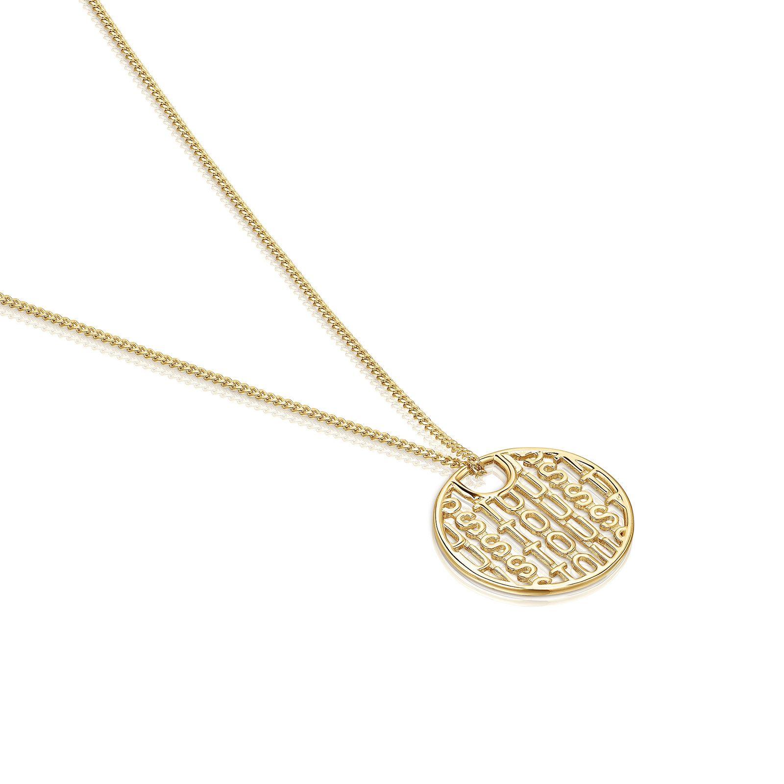 Collar de plata vermeil Logo Tous-2