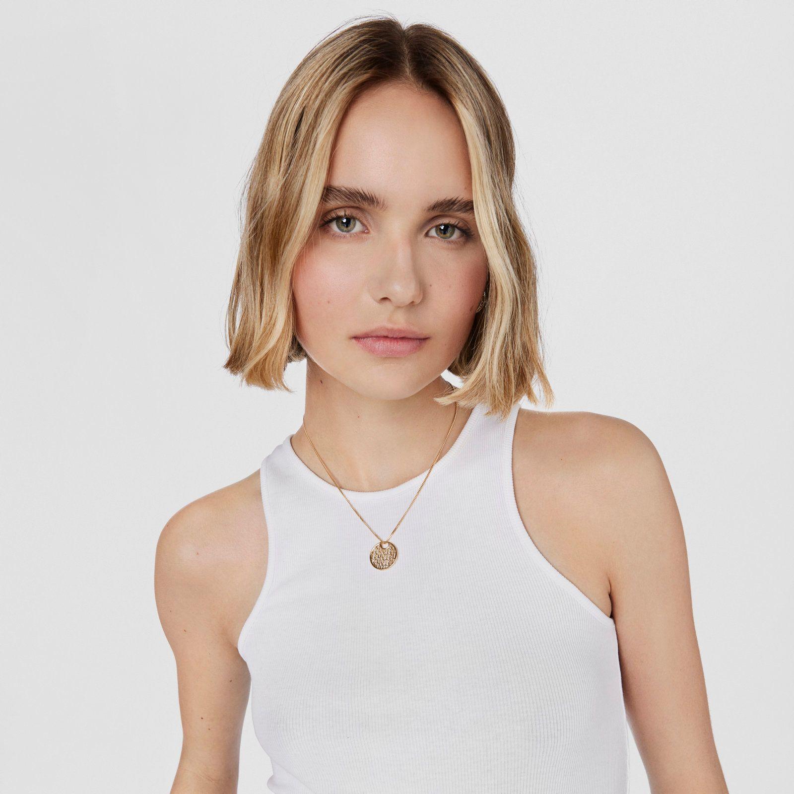 Collar de plata vermeil Logo Tous-3