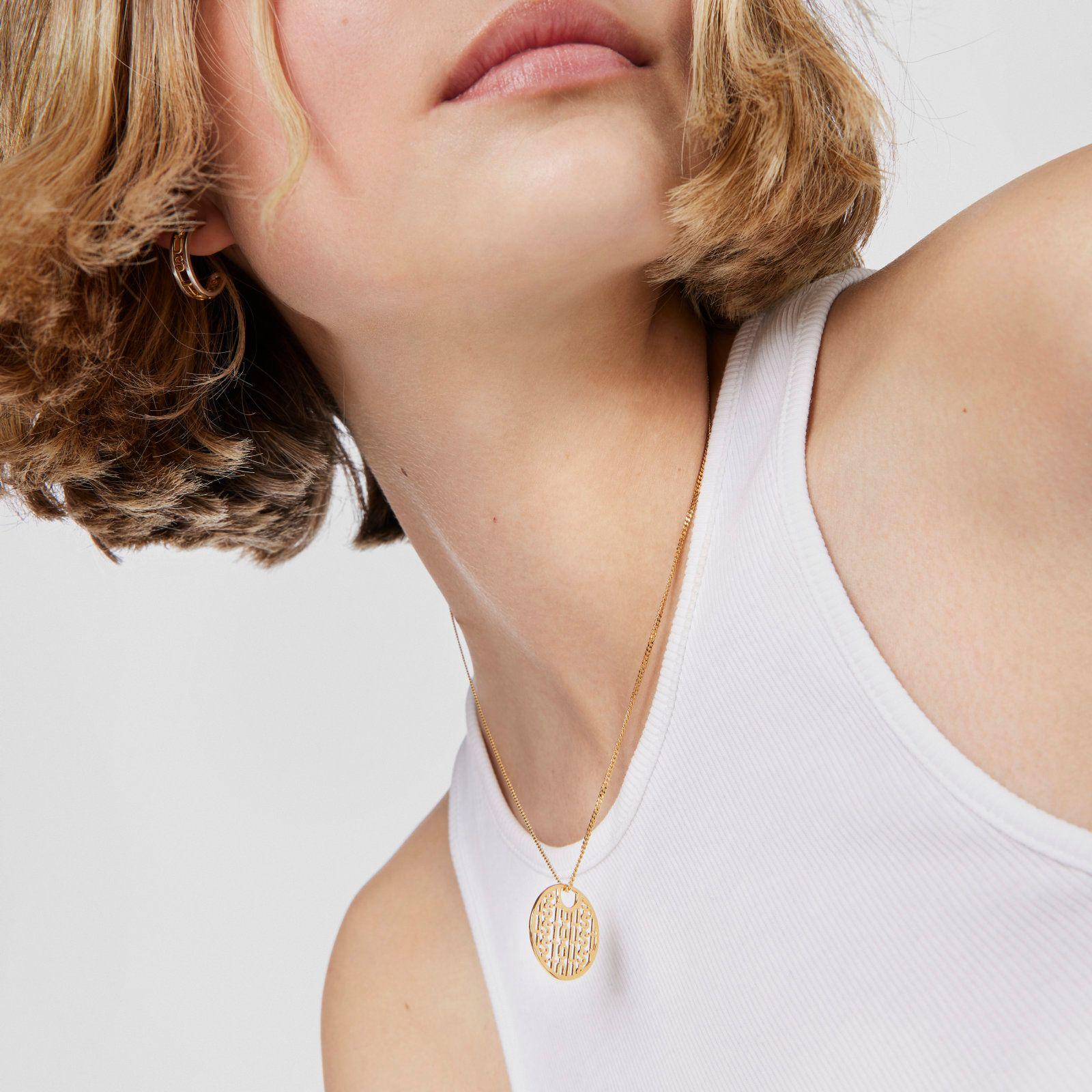 Collar de plata vermeil Logo Tous-4