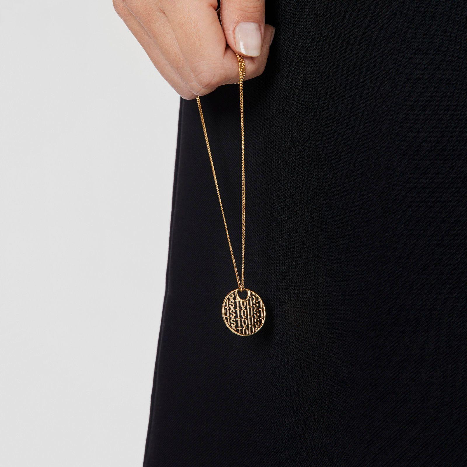 Collar de plata vermeil Logo Tous-5