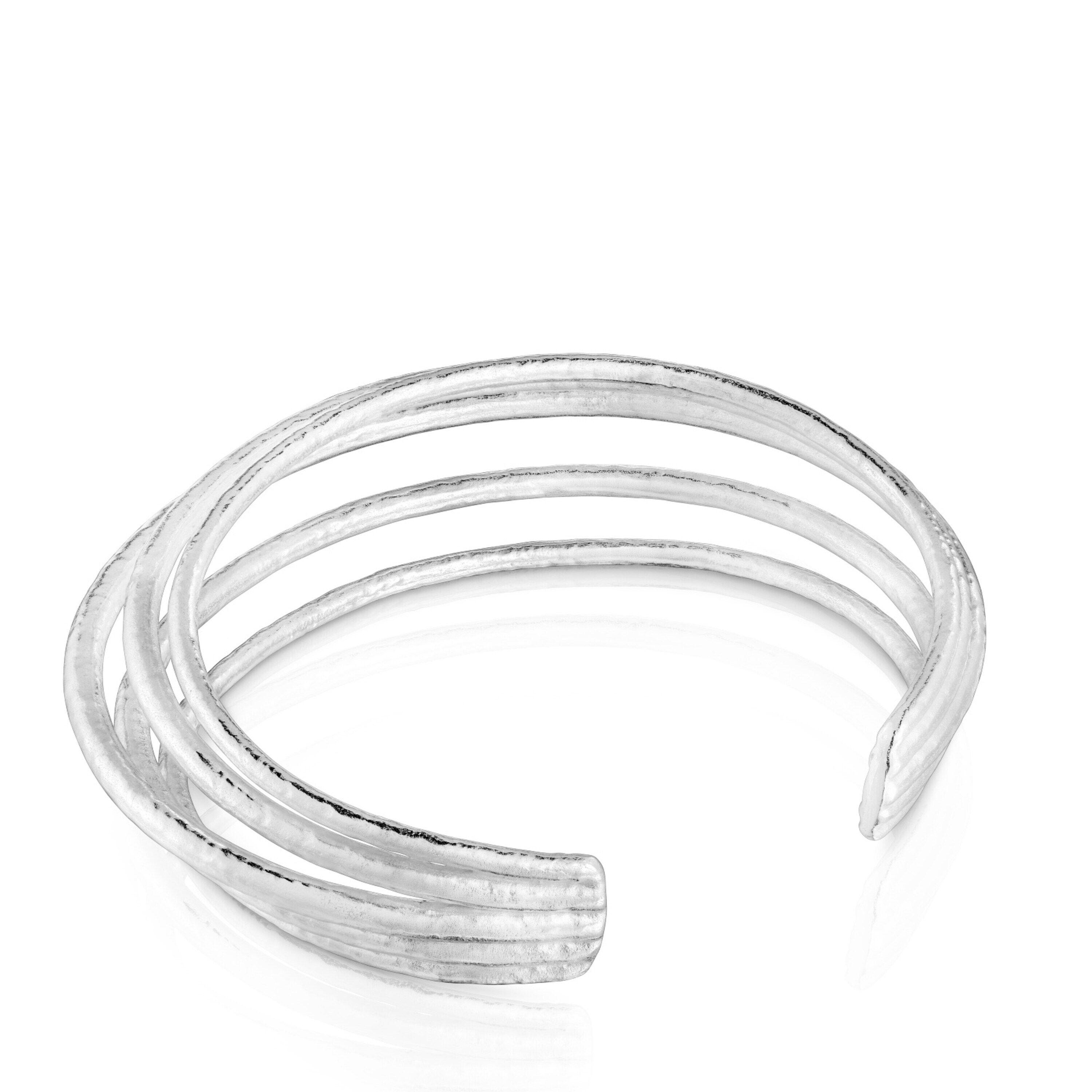 Pulsera esclava de plata Duna-2