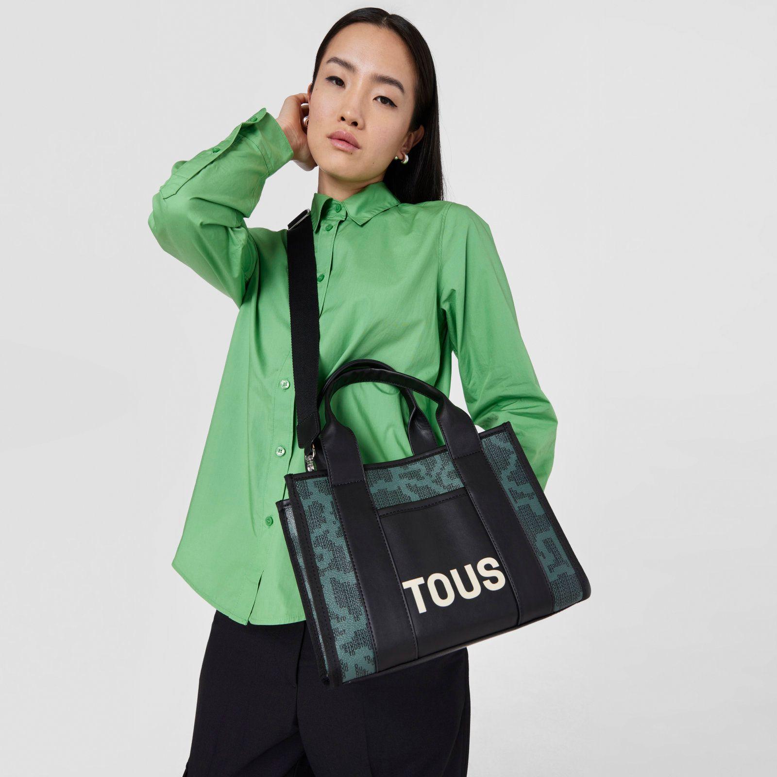 Shopping mediano Amaya verde Kaos Pix-4