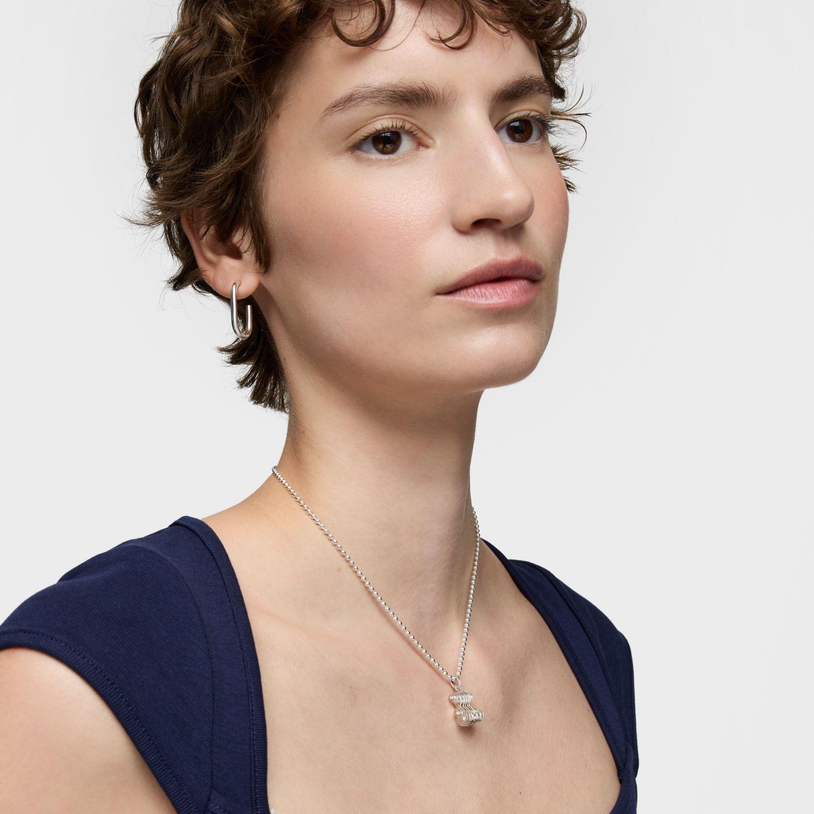 Colgante oso de plata laminada Bold Bear-3