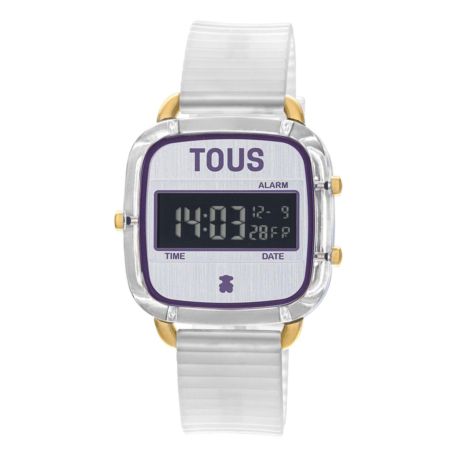 Reloj con correa de silicona blanco D-Logo Fresh Tous-0