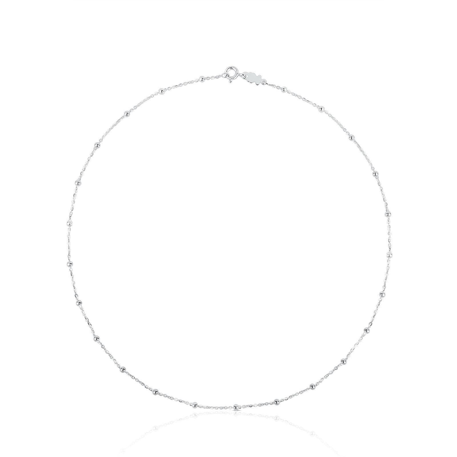 Gargantilla bolitas de plata Chain Tous-0