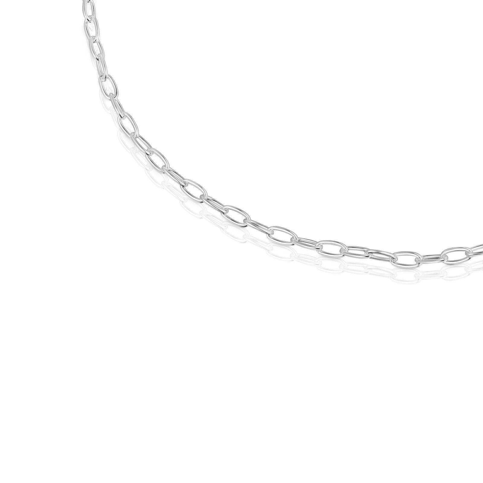 Collar corto de plata Hold Oval-2
