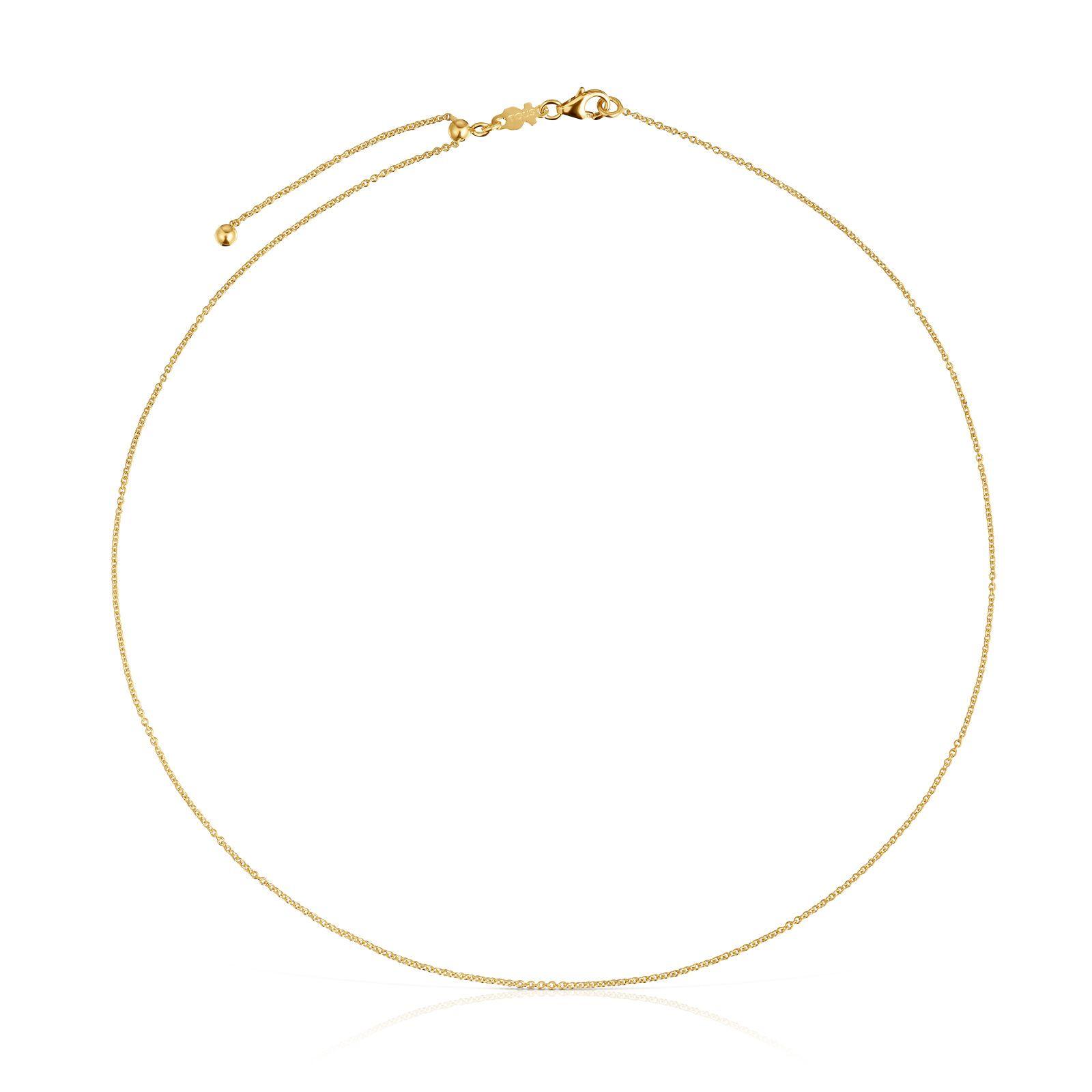 Collar corto de oro 40 cm Basic-0