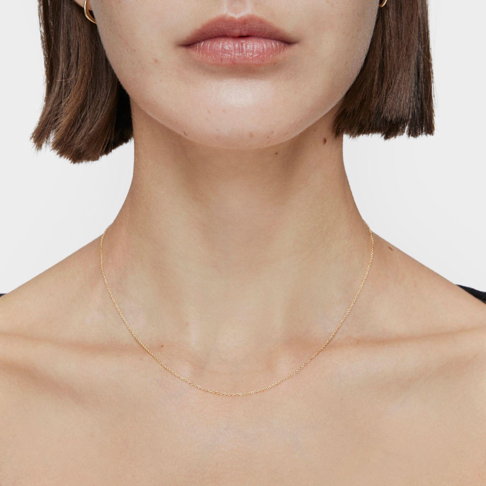 Collar corto de oro 40 cm Basic-5