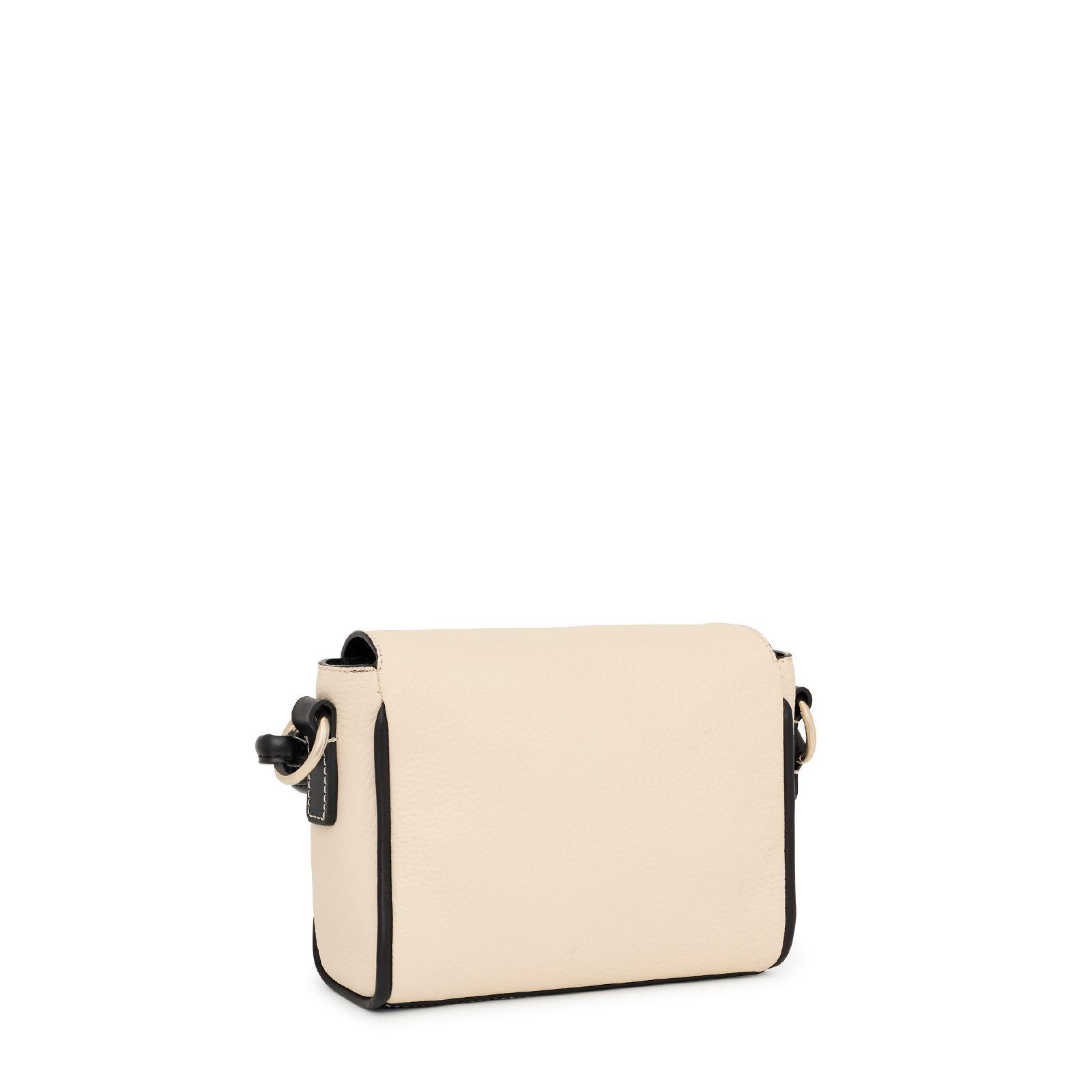 Bandolera pequeña de piel beige TOUS Empire-1