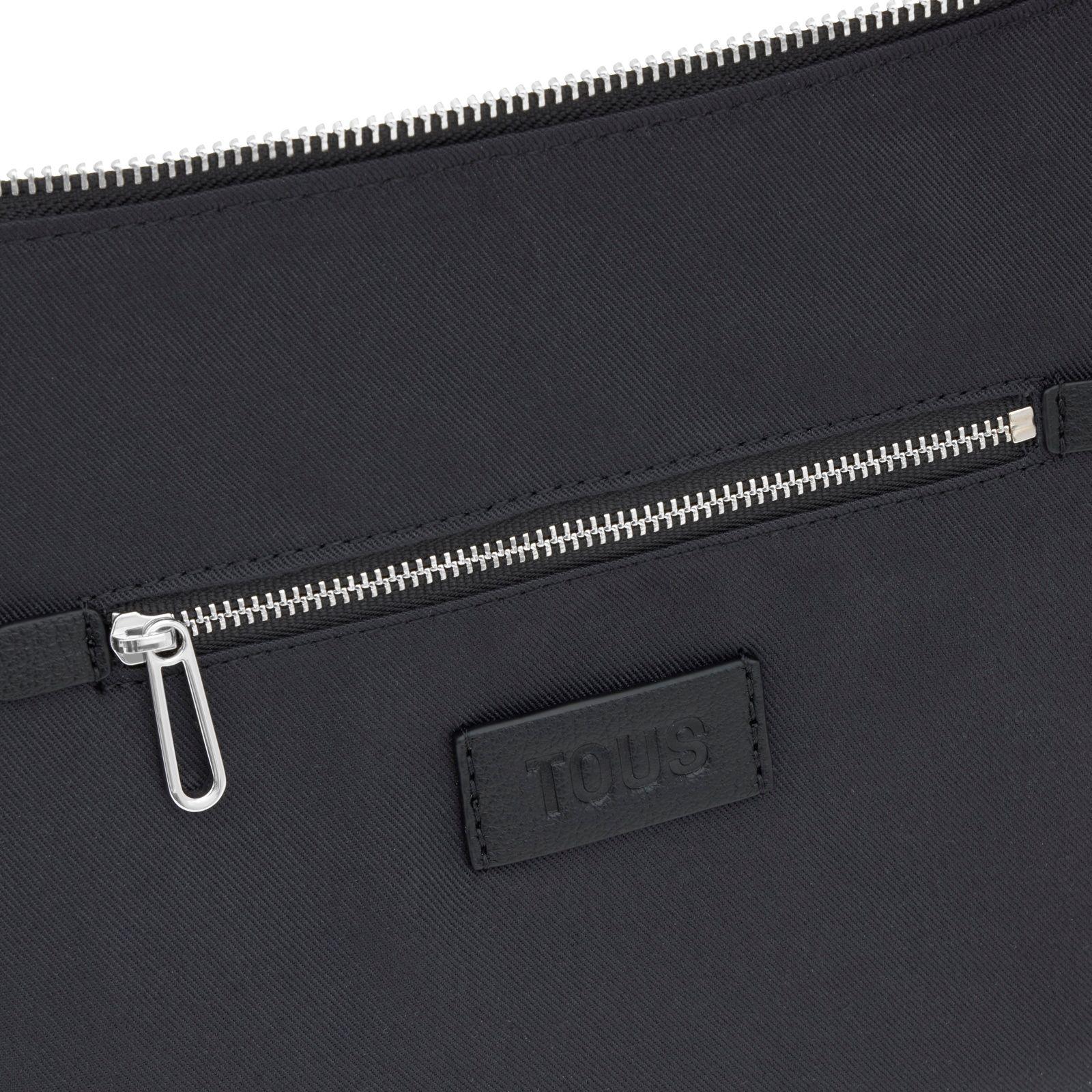 Bolso de hombro mediano negro TOUS Puffy bear-2