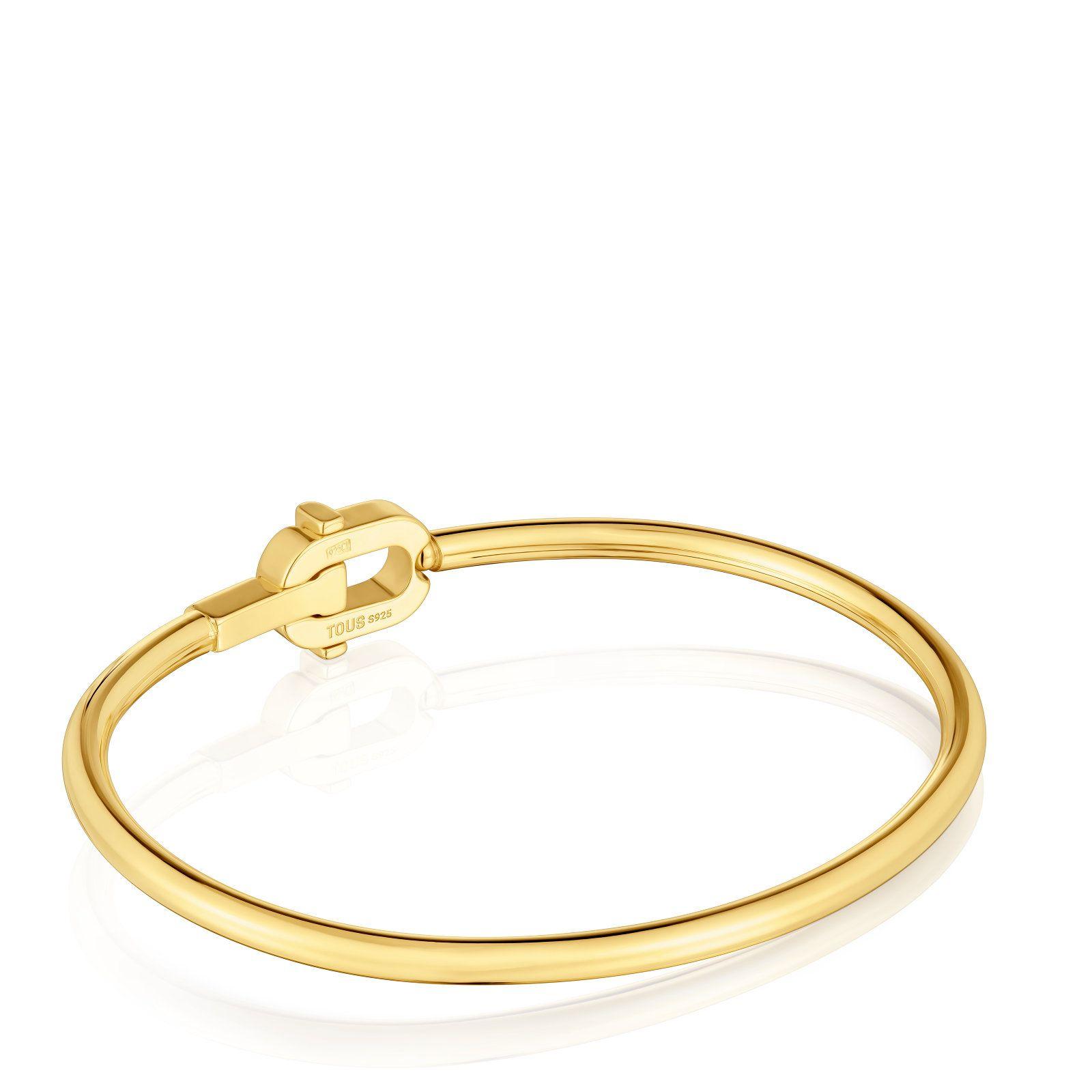 Pulsera esclava con baño de oro 18 kt sobre plata MANIFESTO-2