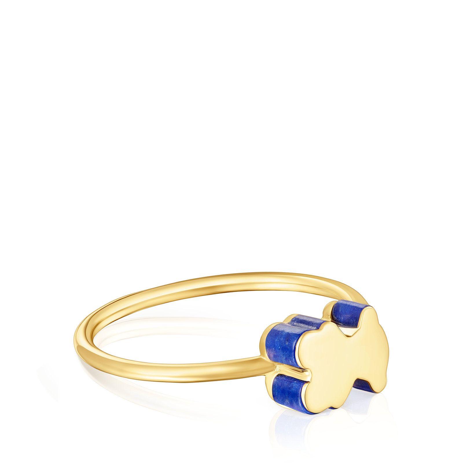 Anillo motivo oso de oro y lapislázuli TOUS 1950-1