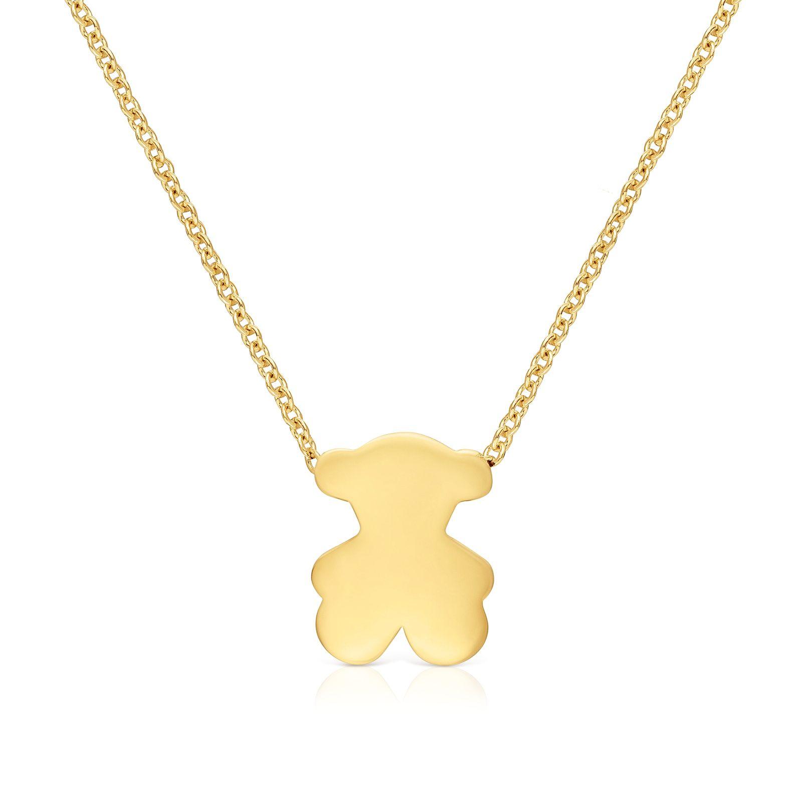 Collar corto de oro con motivo oso 10 mm Sweet Dolls-3