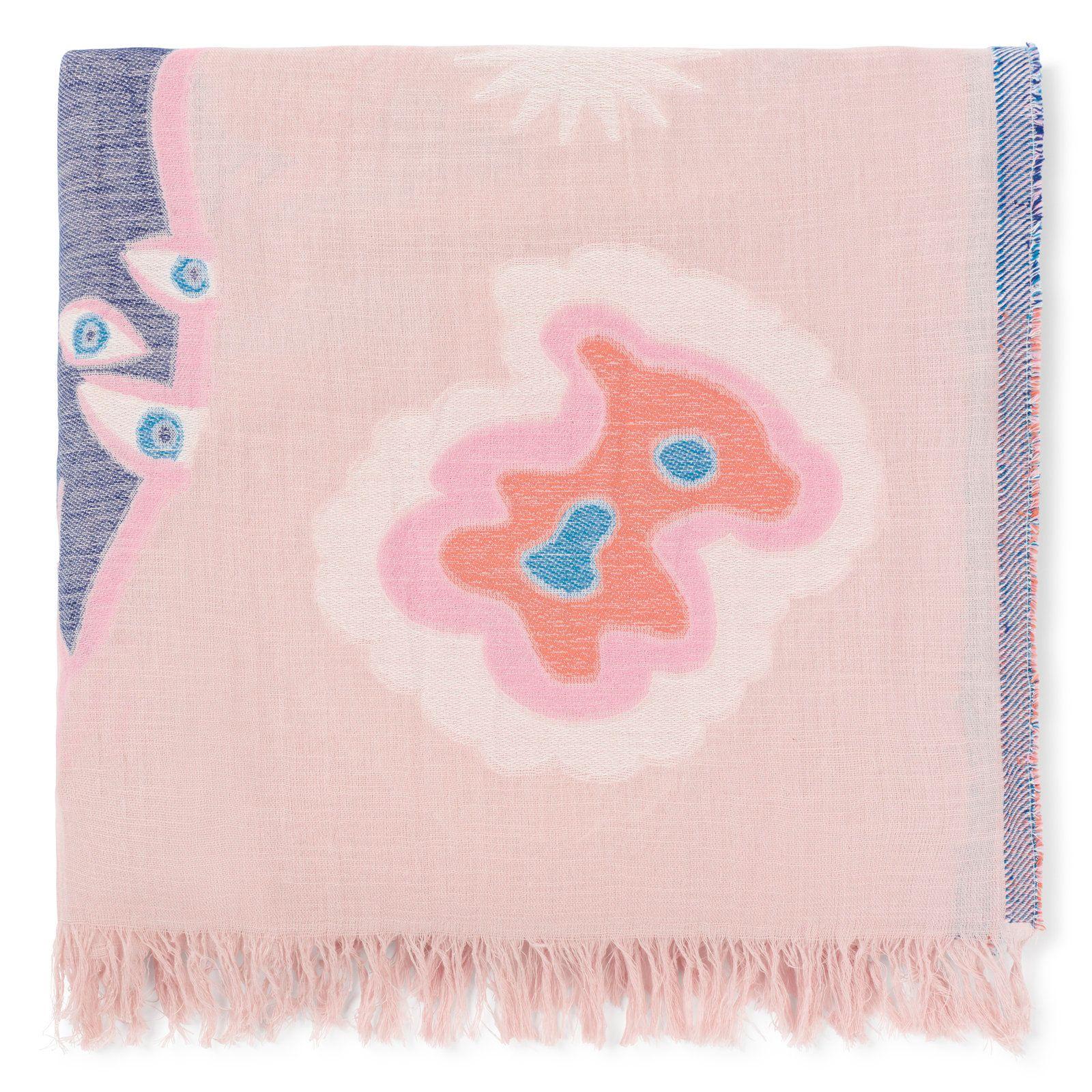 Foulard de jacquard rosa TOUS Tilsa-0