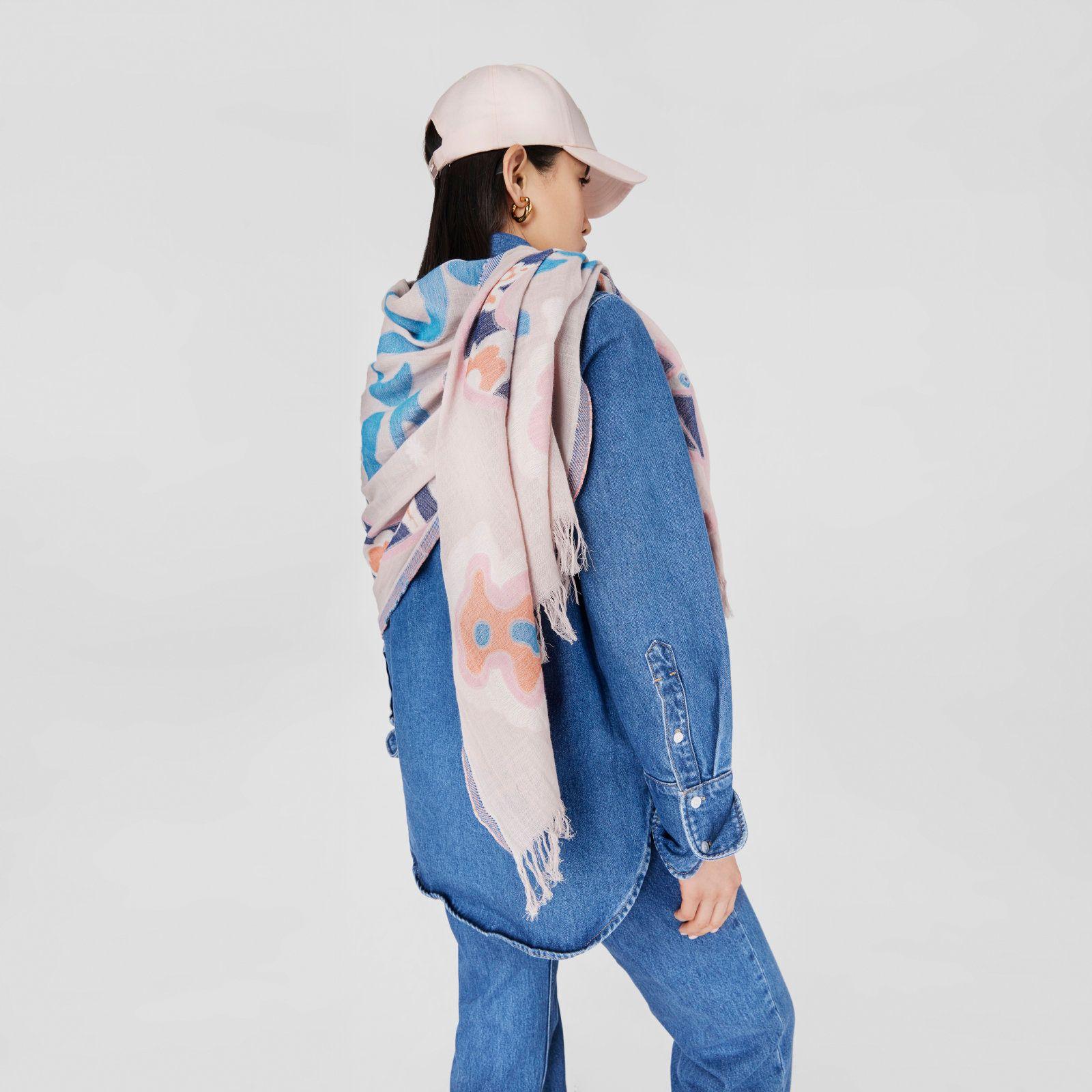 Foulard de jacquard rosa TOUS Tilsa-4