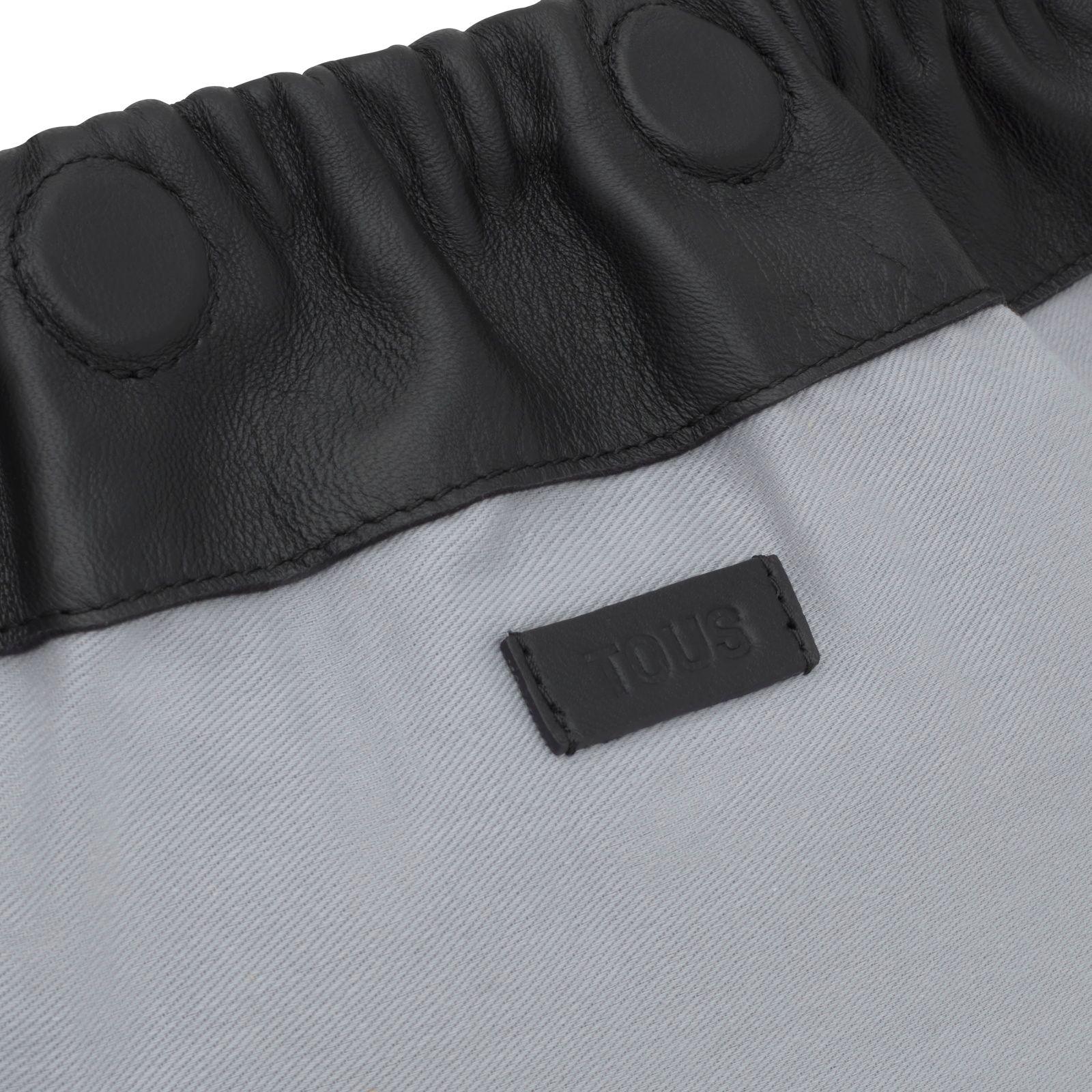 Clutch bandolera de piel negro TOUS Cloud-2